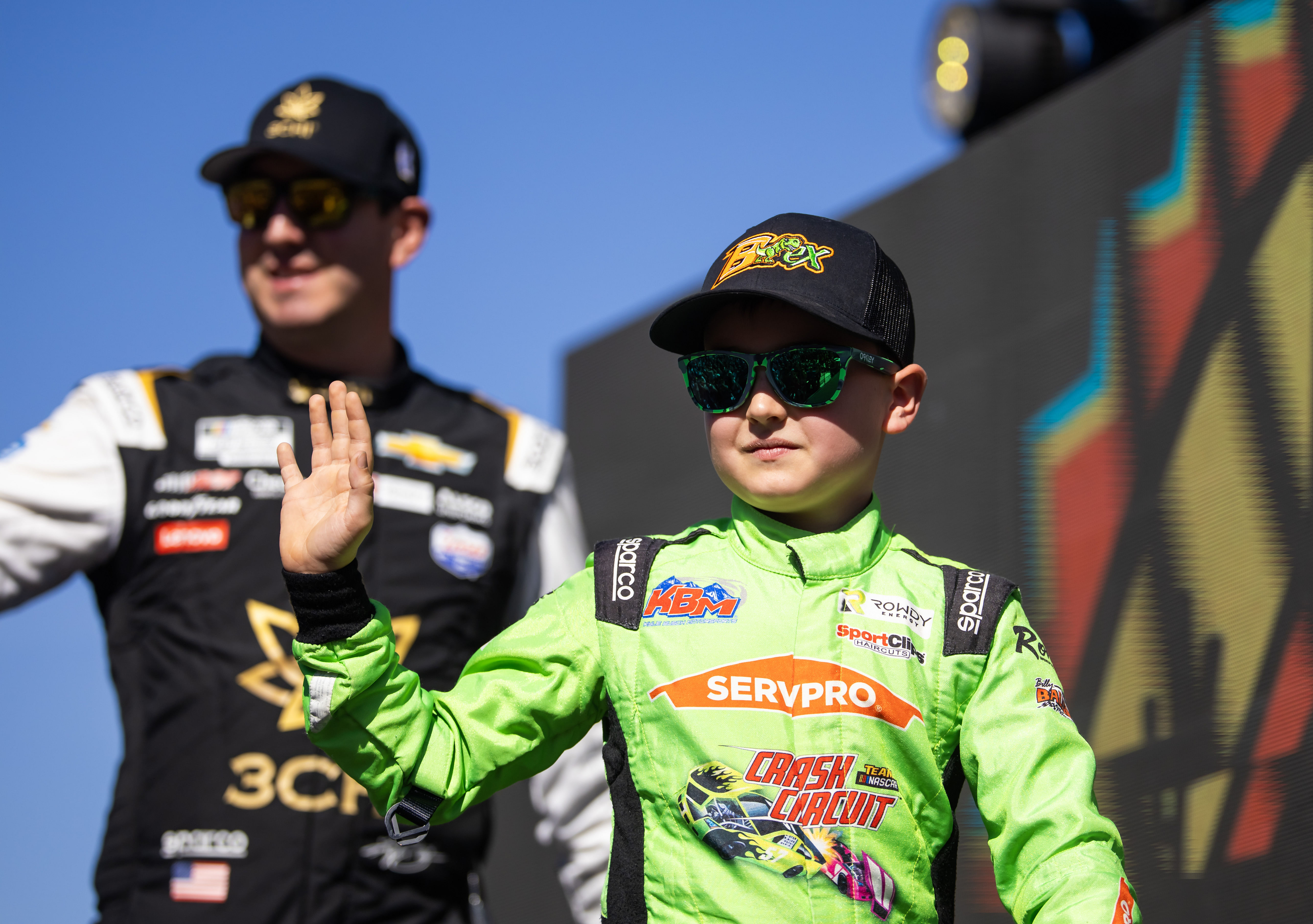 Brexton Busch, son of NASCAR Cup Series driver Kyle Busch during the Championship Race at Phoenix Raceway in 2023 - Source: Imagn