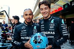 George Russell unveils special Lewis Hamilton tribute helmet for F1 Abu Dhabi GP