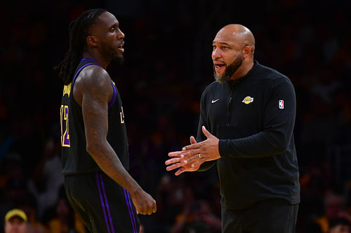 Taurean Prince and Darvin Ham as members of the LA Lakers - Source: Imagn