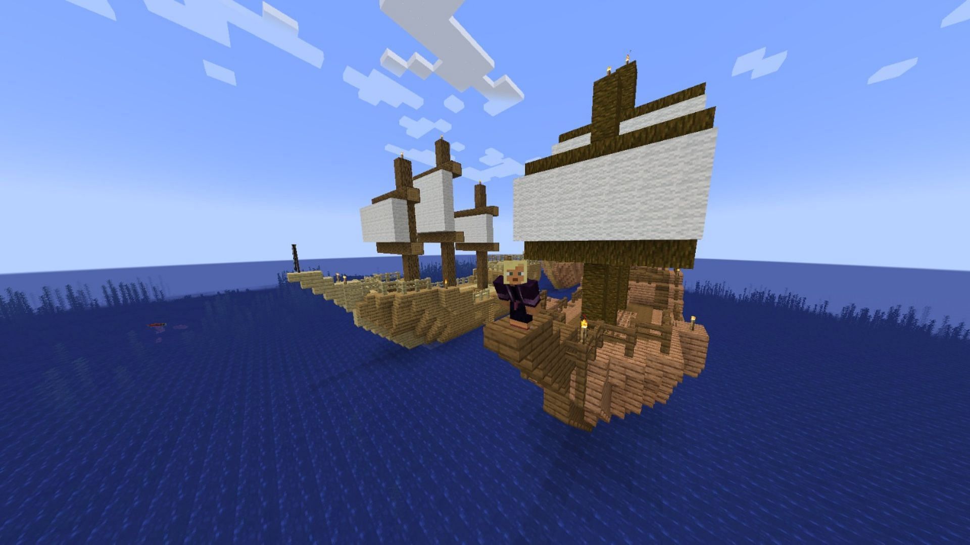 Helm would be used to navigate a ship (Image via Mojang || EMD123)