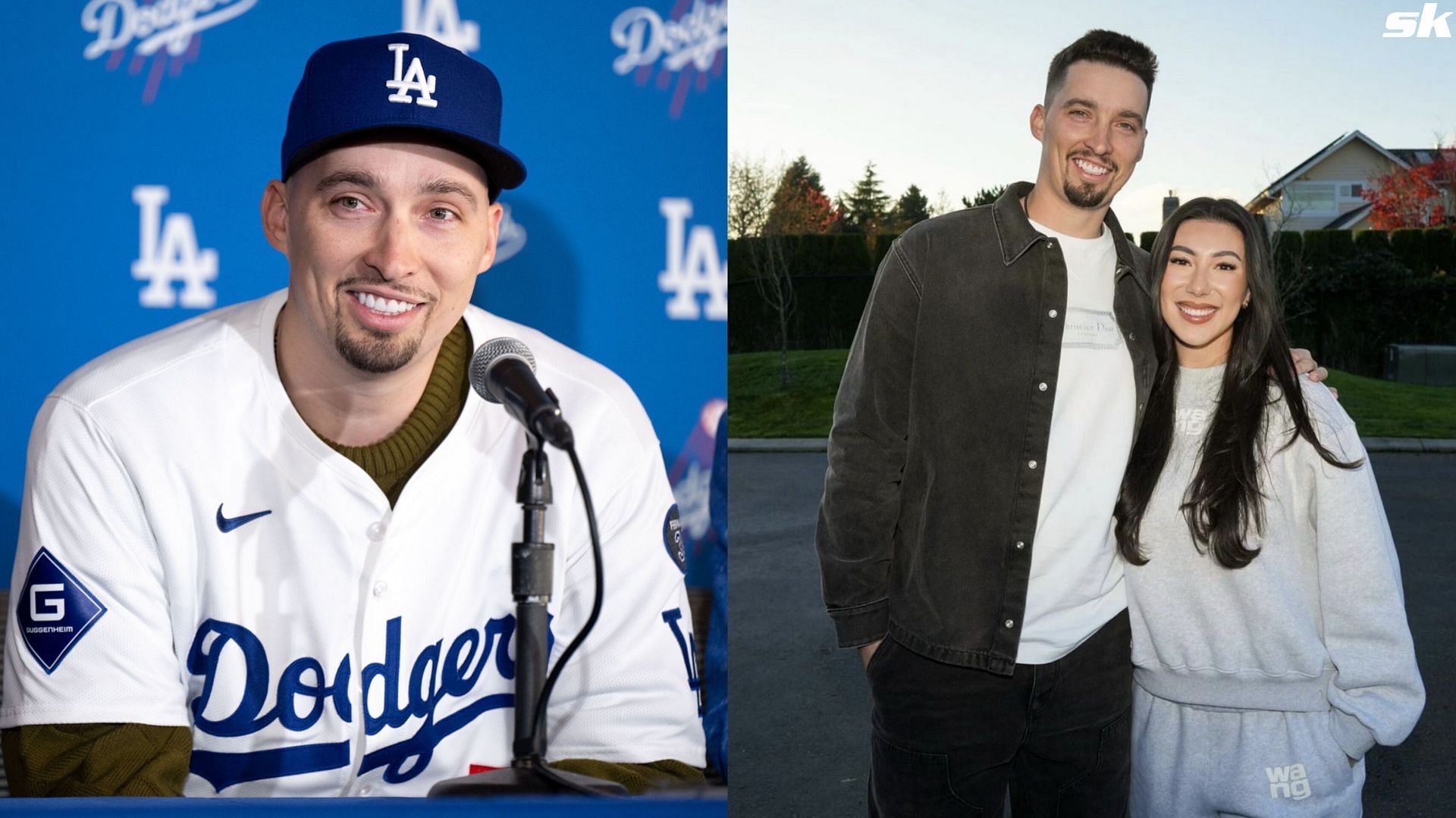 Blake Snell &amp; partner Haeley turn heads as 2x Cy Young winner wears Dodgers jersey for the first time during recent event (Image source - Haeley IG/Getty)