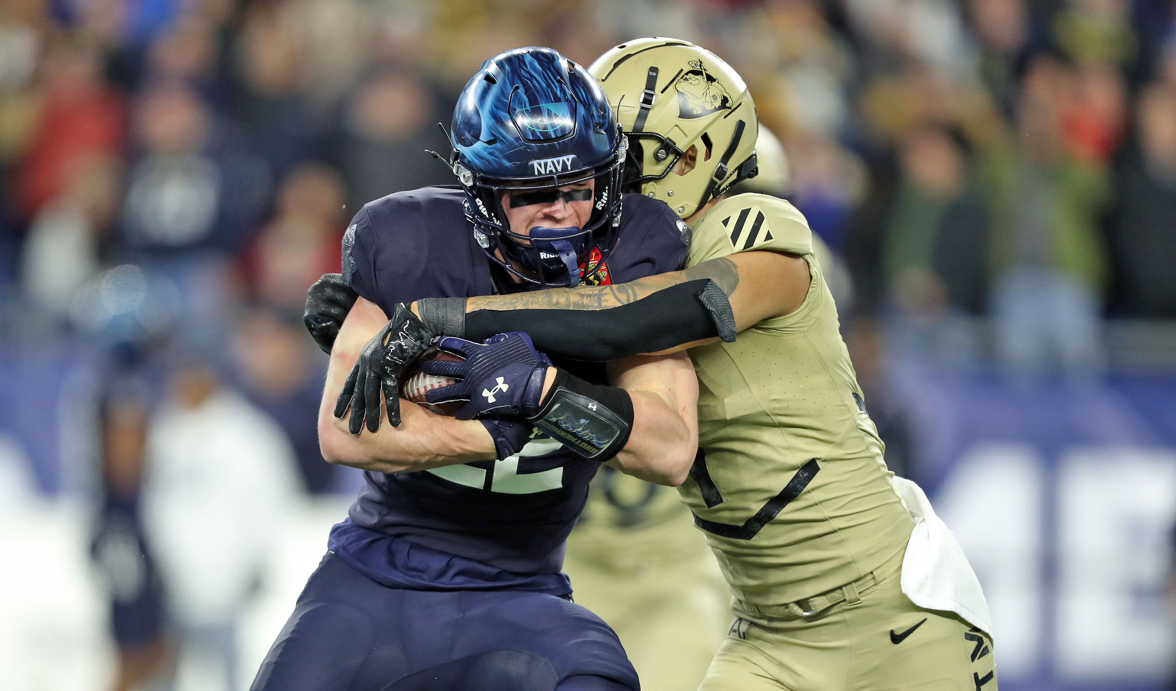 The Army vs. Navy game at Gillette Stadium in 2023. (Credits: IMAGN)