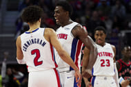 Detroit Pistons' Cade Cuningham, Jalen Duren and Jaden Ivey - Source: Imagn