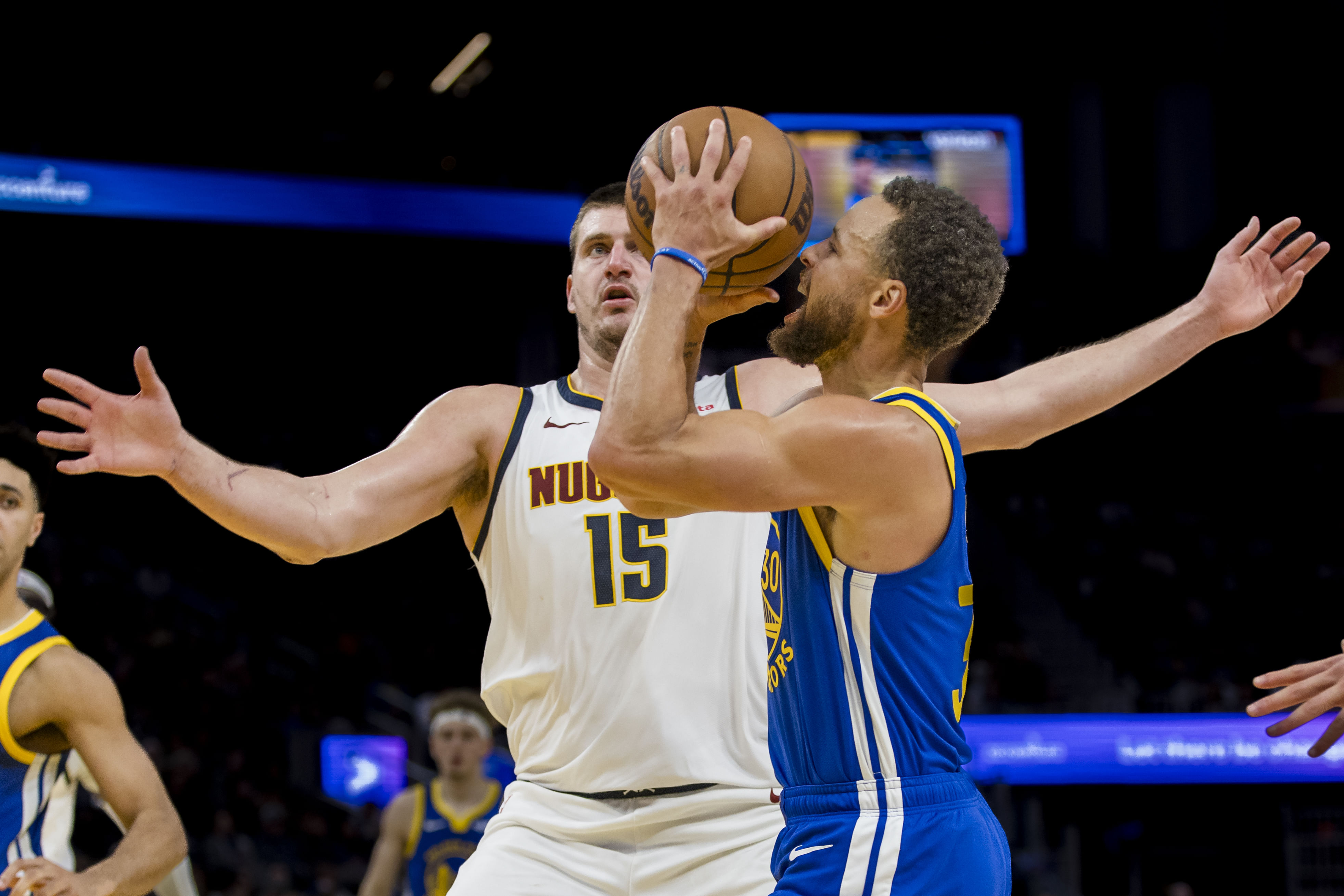 Nikola Jokic having another MVP season, Steph Curry numbers are down. (Photo: IMAGN)