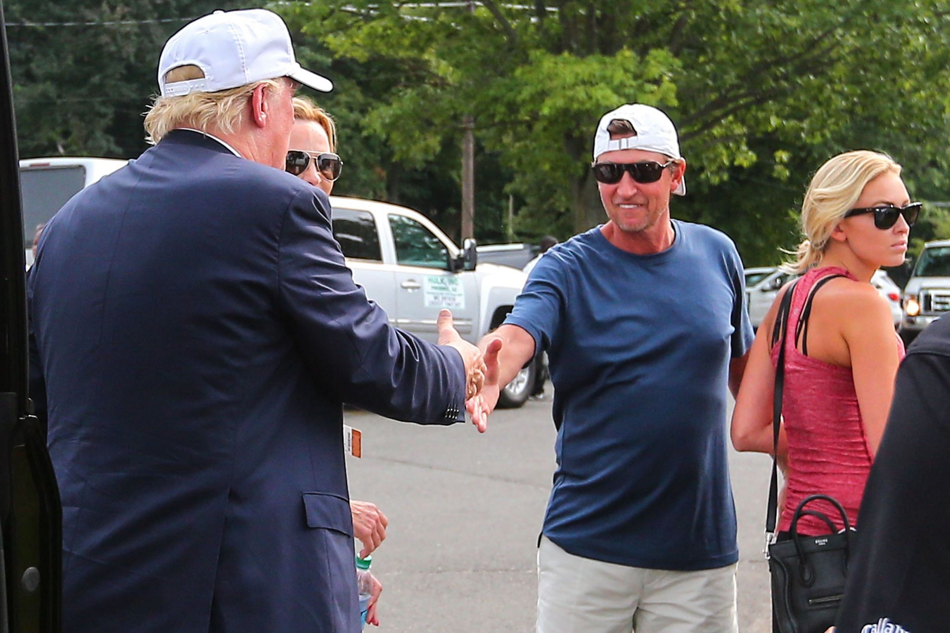 GOLF: AUG 30 PGA - Donald Trump at The Barclays - Source: Getty