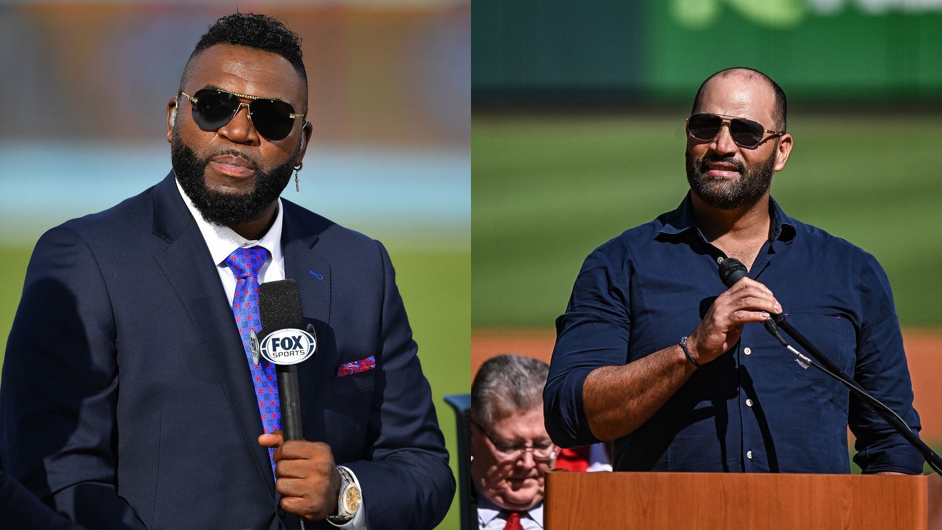 Cardinals icon Albert Pujols one-upped the fashion of ex-Red Sox star David Ortiz at the presentation of the operations team for the 2026 World Baseball Classic