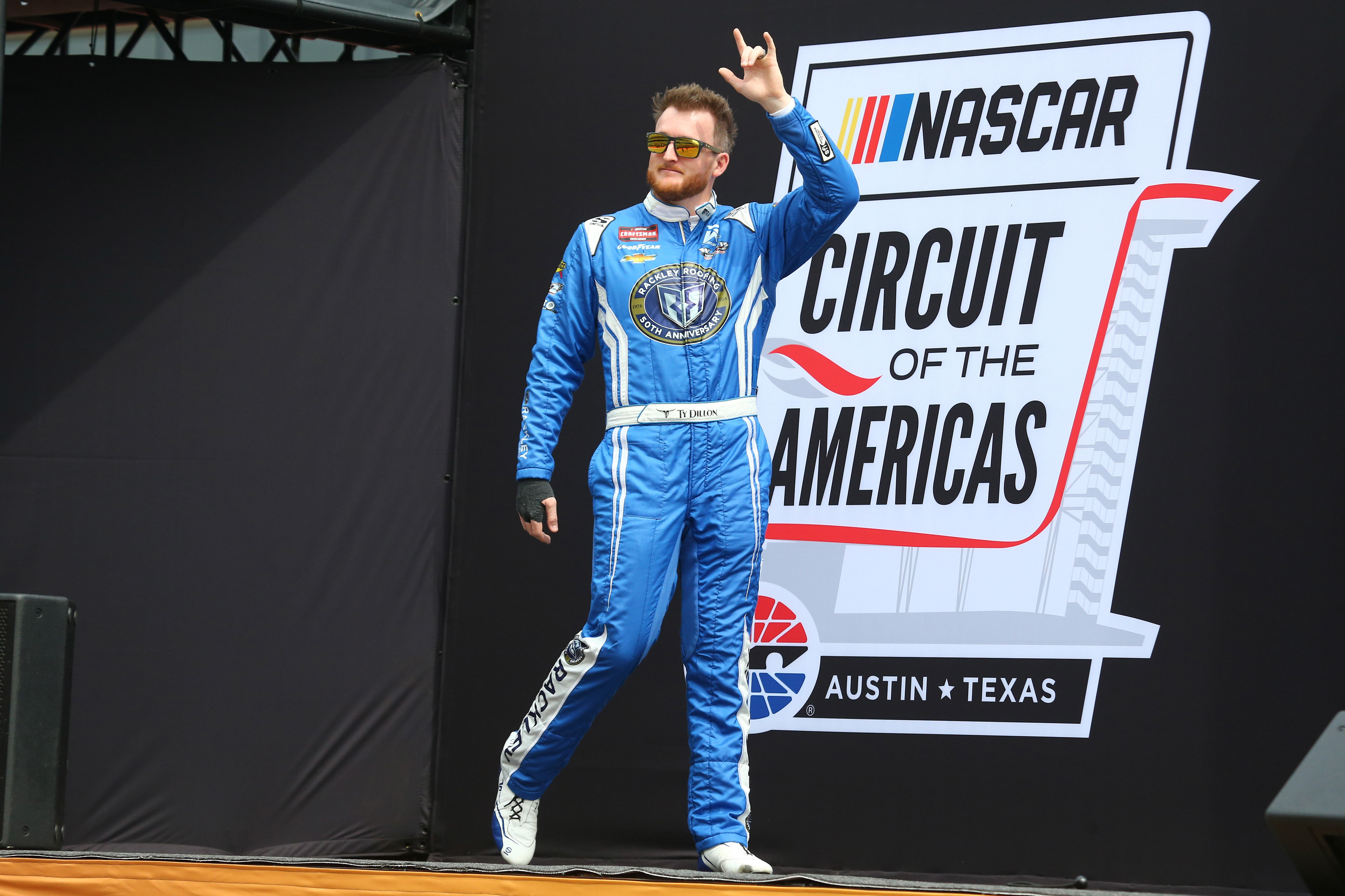 NASCAR Truck Series driver Ty Dillon (25) during driver introductions before the XPEL 225 at Circuit of the Americas. (Image via Imagn Images)