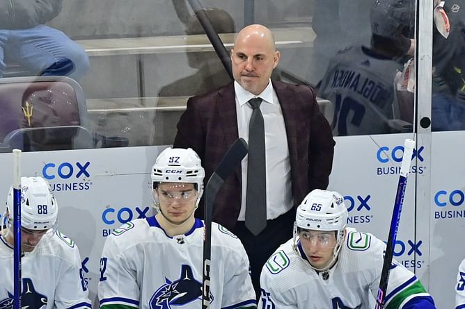 Canucks HC Rick Tocchet makes his feelings known about first period in comeback win