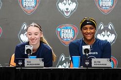 $1.4M NIL-valued Paige Bueckers has a 3-word reaction to UConn alum Aaliyah Edwards' presence during the game
