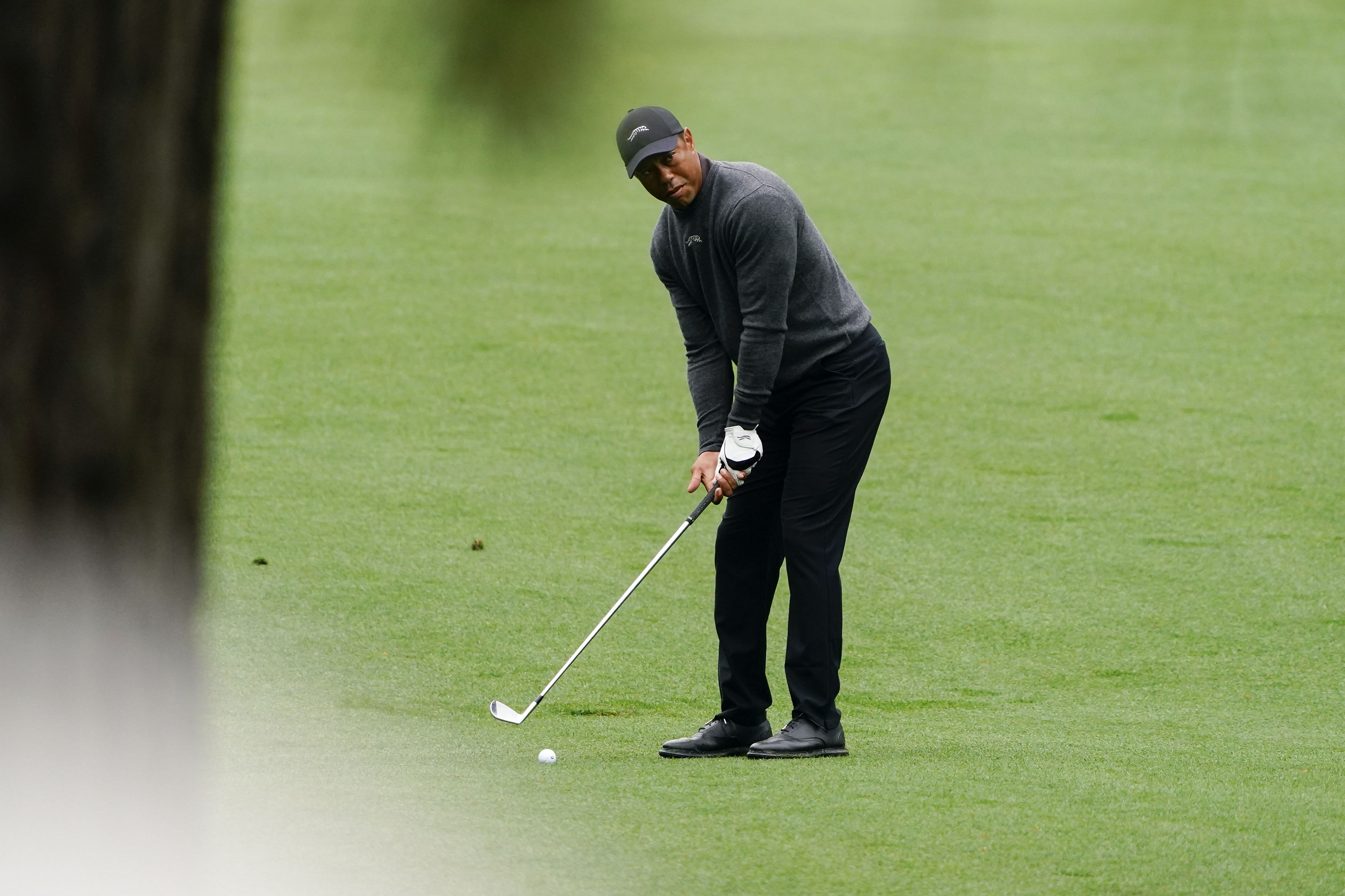 Tiger Woods at the PGA Masters Tournament - Source: Imagn