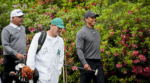 WATCH: Tiger Woods' priceless reaction to how many woods Fred Couples has in his bag