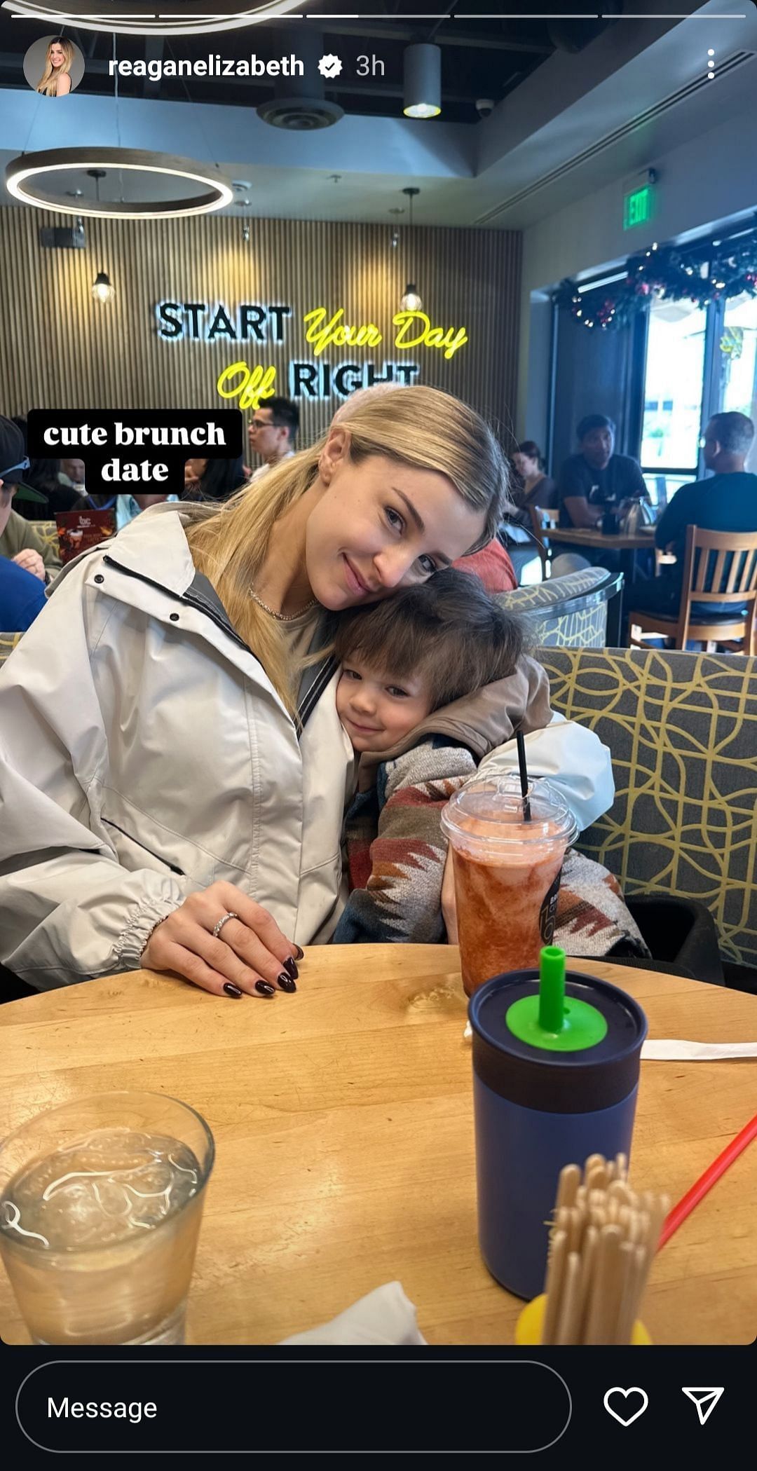 Reagan Bregman and her son Knox (Source - Instagram/@reaganelizabeth)