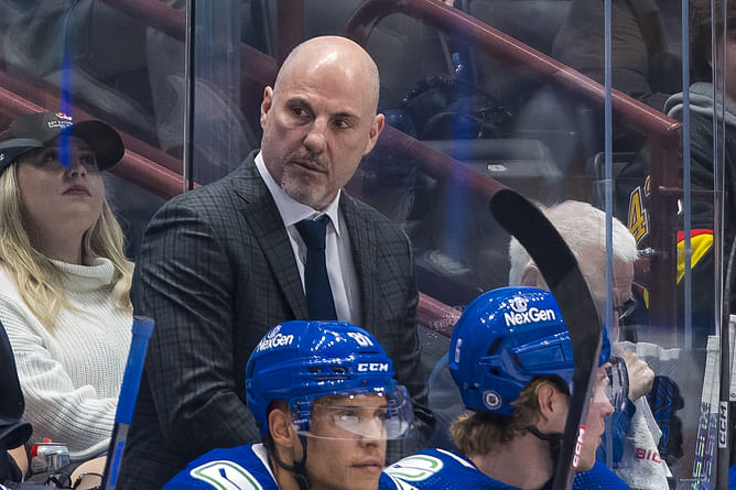 Canucks HC Rick Tocchet makes his feeling known about 'crisper, harder' warmups ahead of Red Wings game