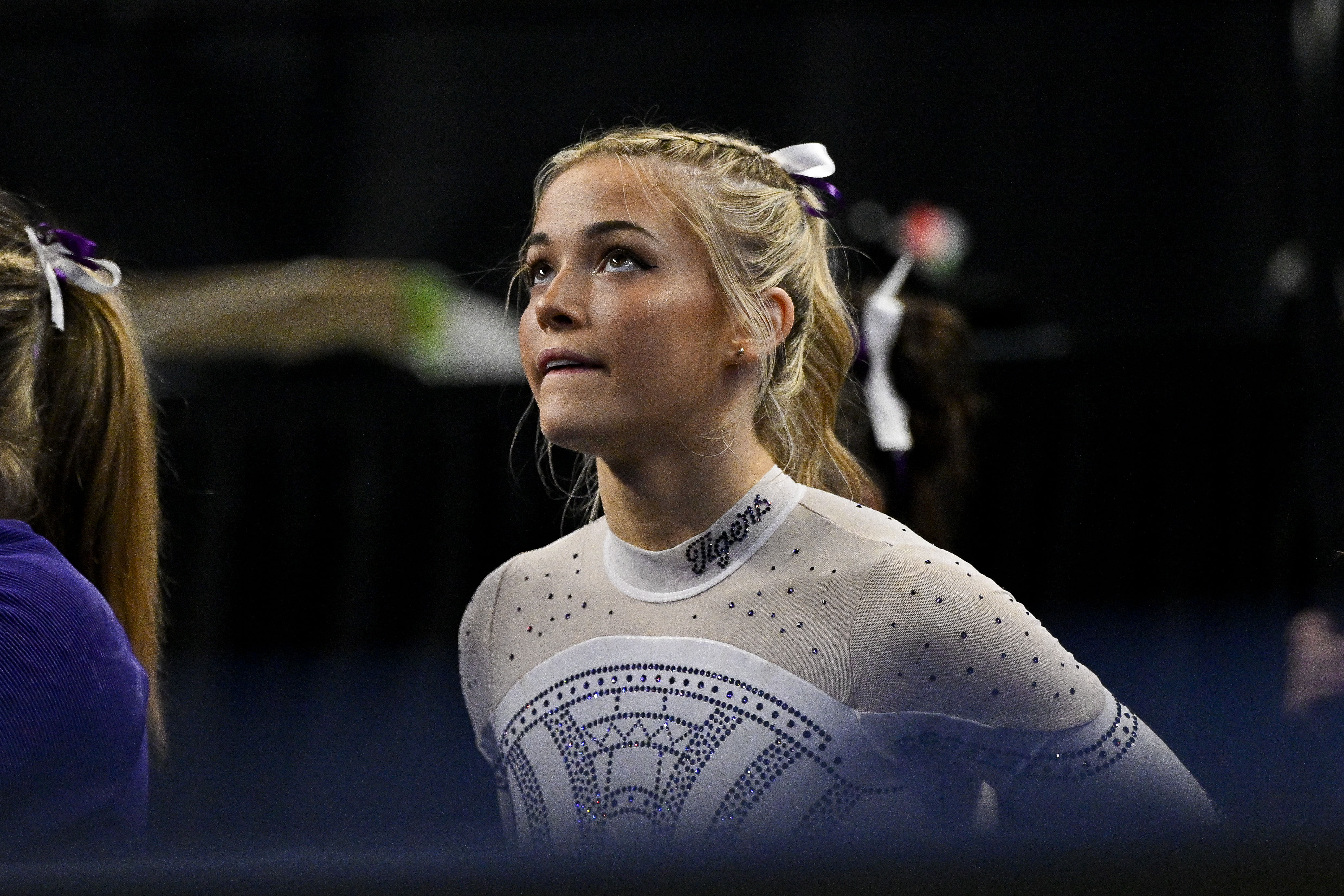 LSU star gymnast Olivia Dunne, who has 8.1 million followers on TikTok, at the Women's National Gymnastics Championship - Source: Imagn