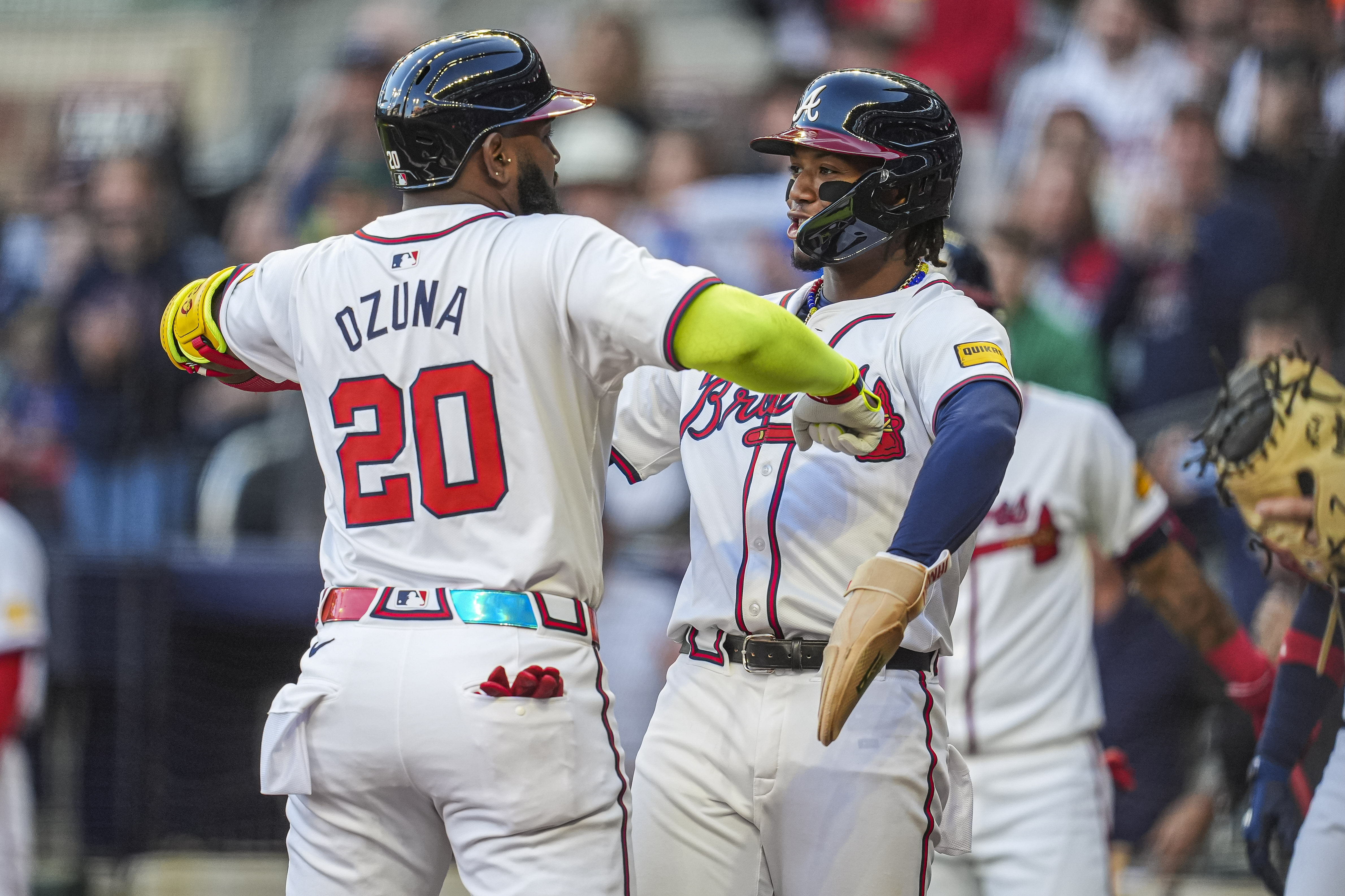 Ronald Acuna Jr. and Marcell Ozuna (Imagn)