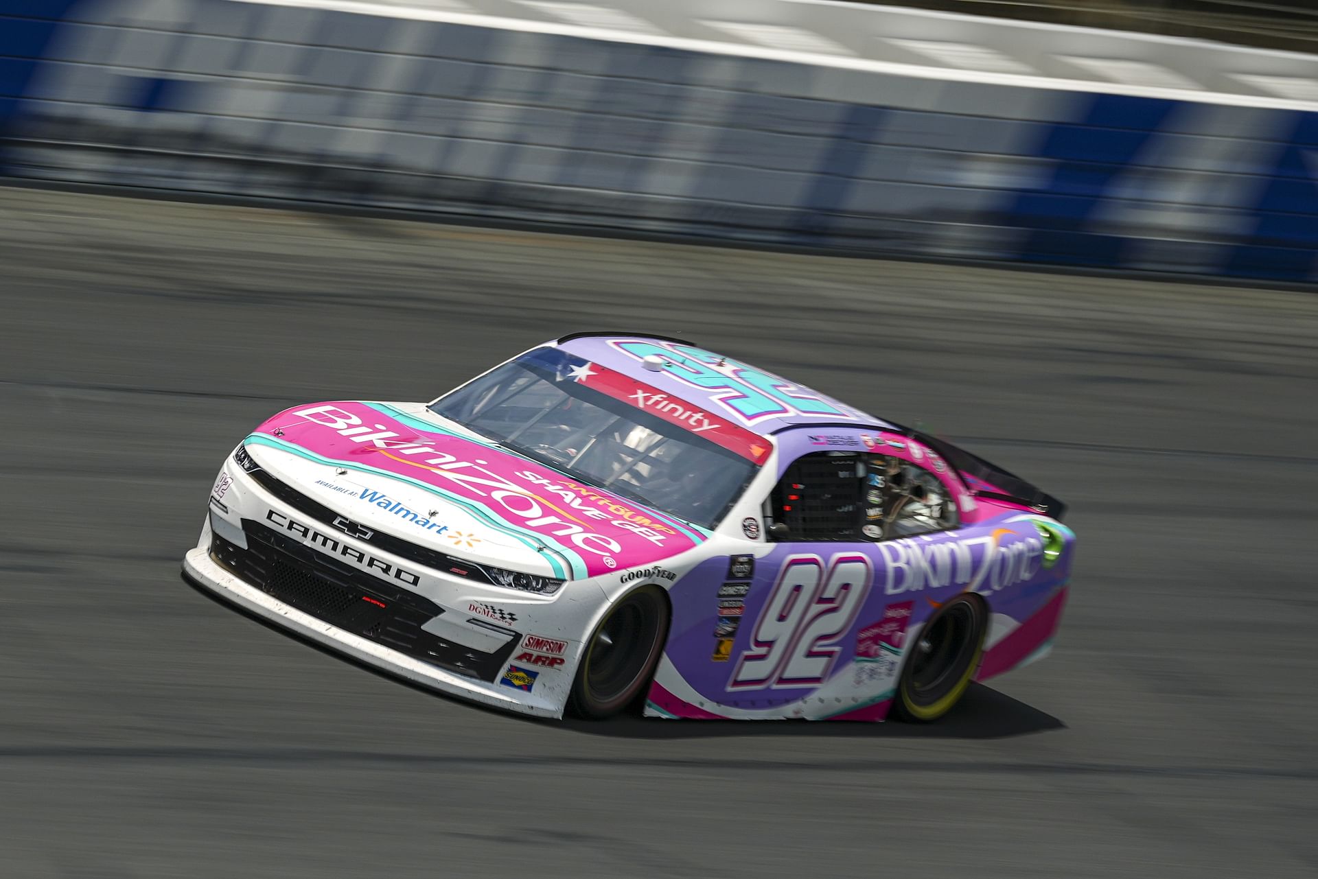 NASCAR Xfinity Series driver Natalie Decker (92) during the BETMGM 300 at Charlotte Motor Speedway.  Credit: Imagn Images