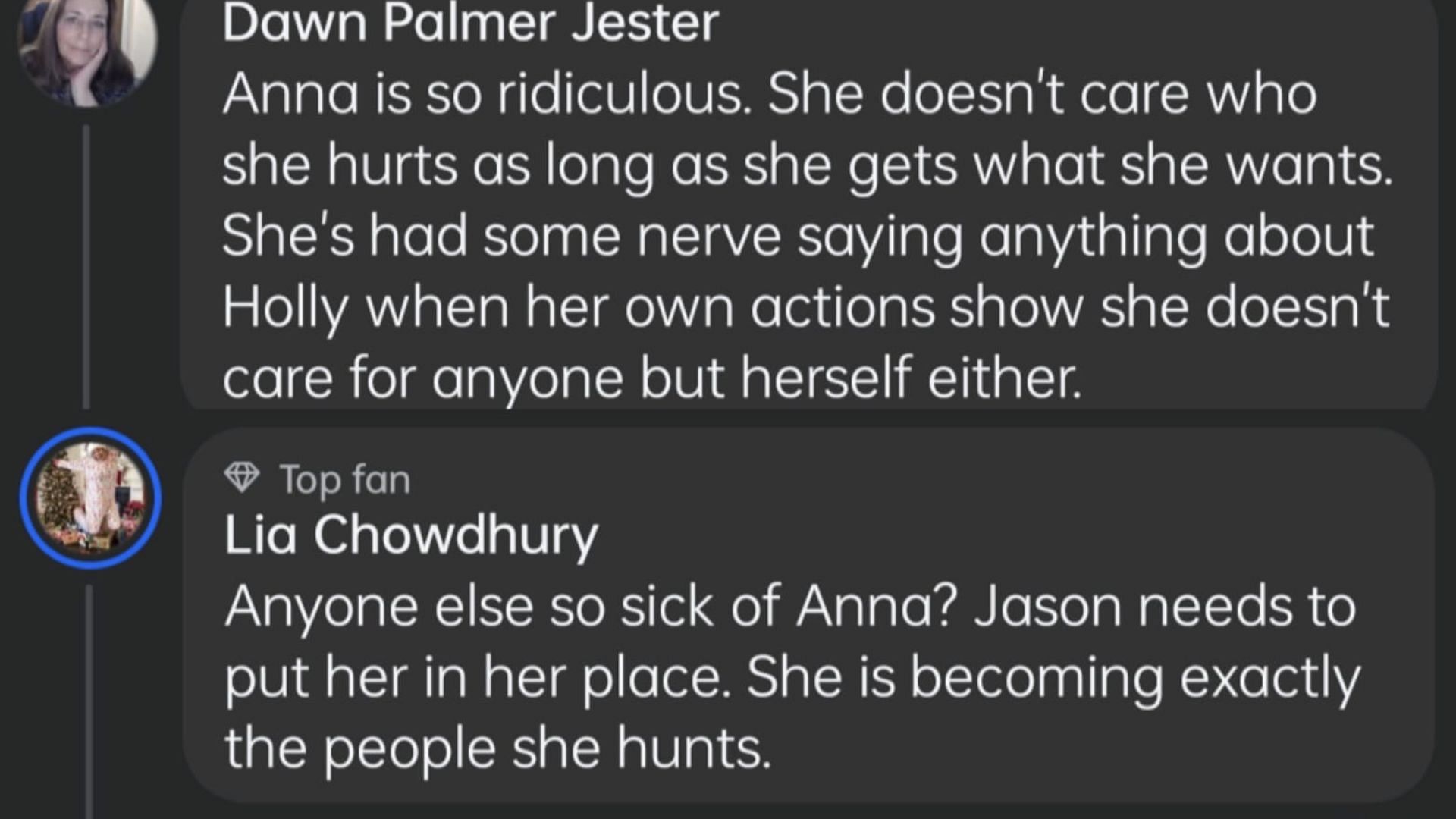 Fans commented on Anna&rsquo;s plot (Image via Facebook/General Hospital)