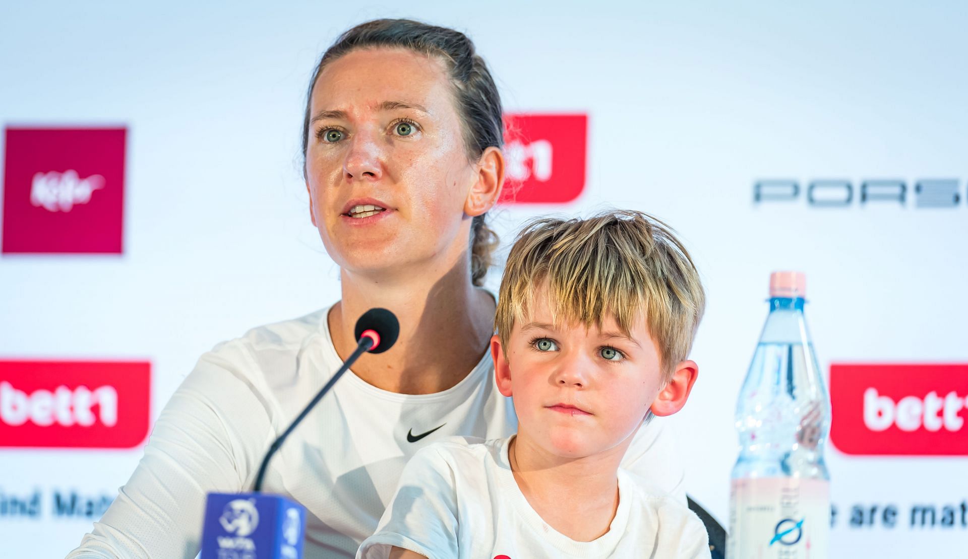 Victoria Azarenka with her son Leo (Source: Getty)