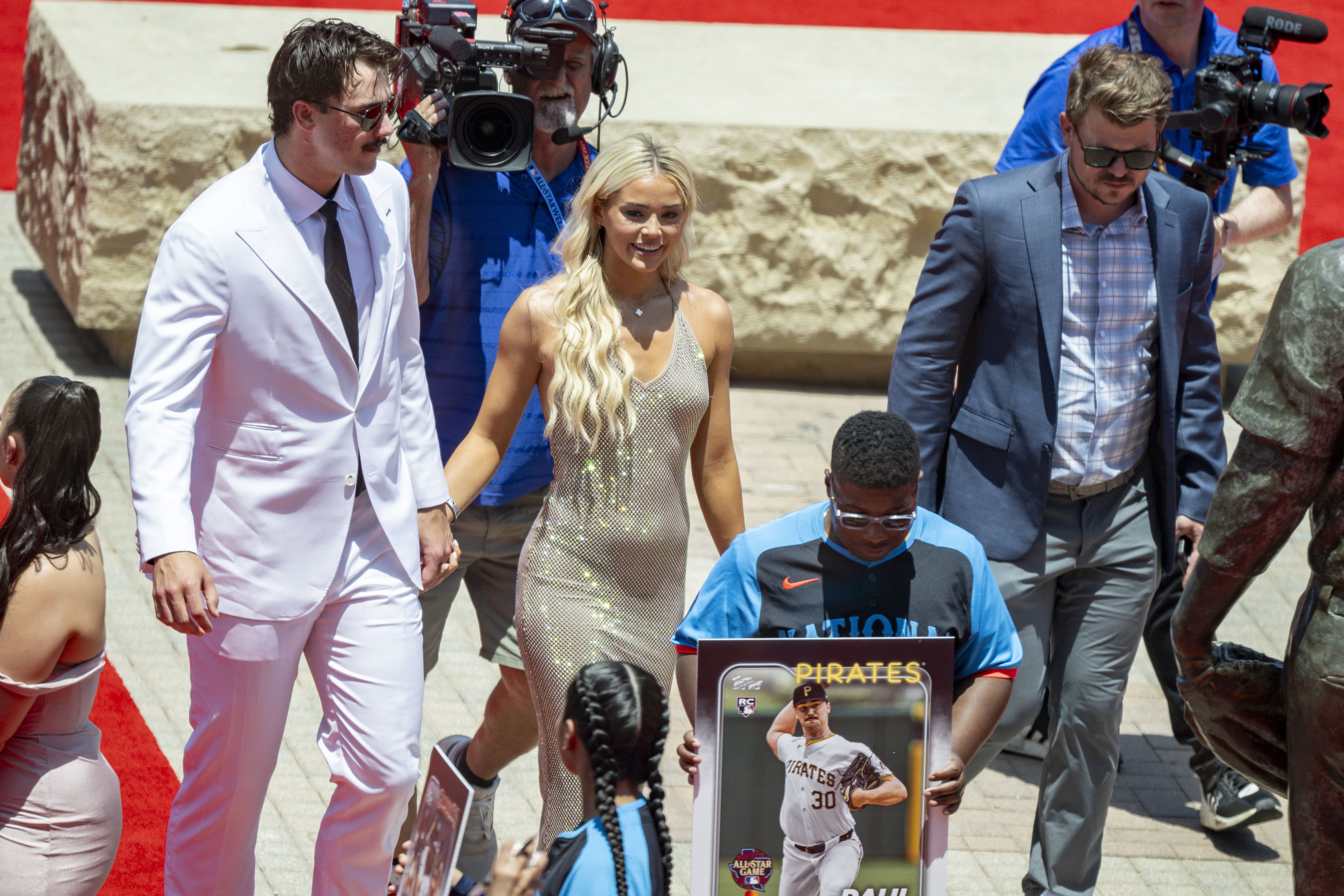 MLB All-Star Game - Paul Skenes and Olivia Dunne (Photo via IMAGN)