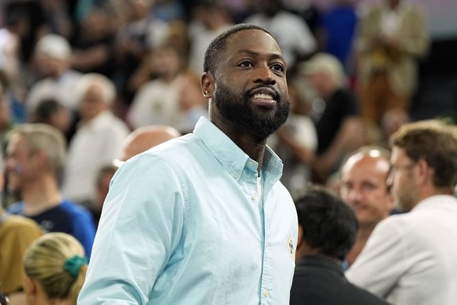 "Get the statues ready" - DJ Khaled hilariously proposes trio statue with Dwyane Wade & Jimmy Butler at Jordan Golf event