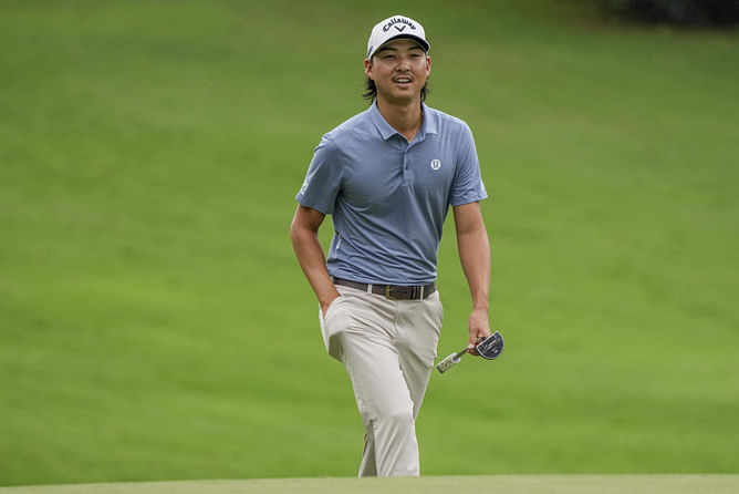 Min Woo Lee backs fellow Lululemon athlete at the United Cup tennis event in Perth