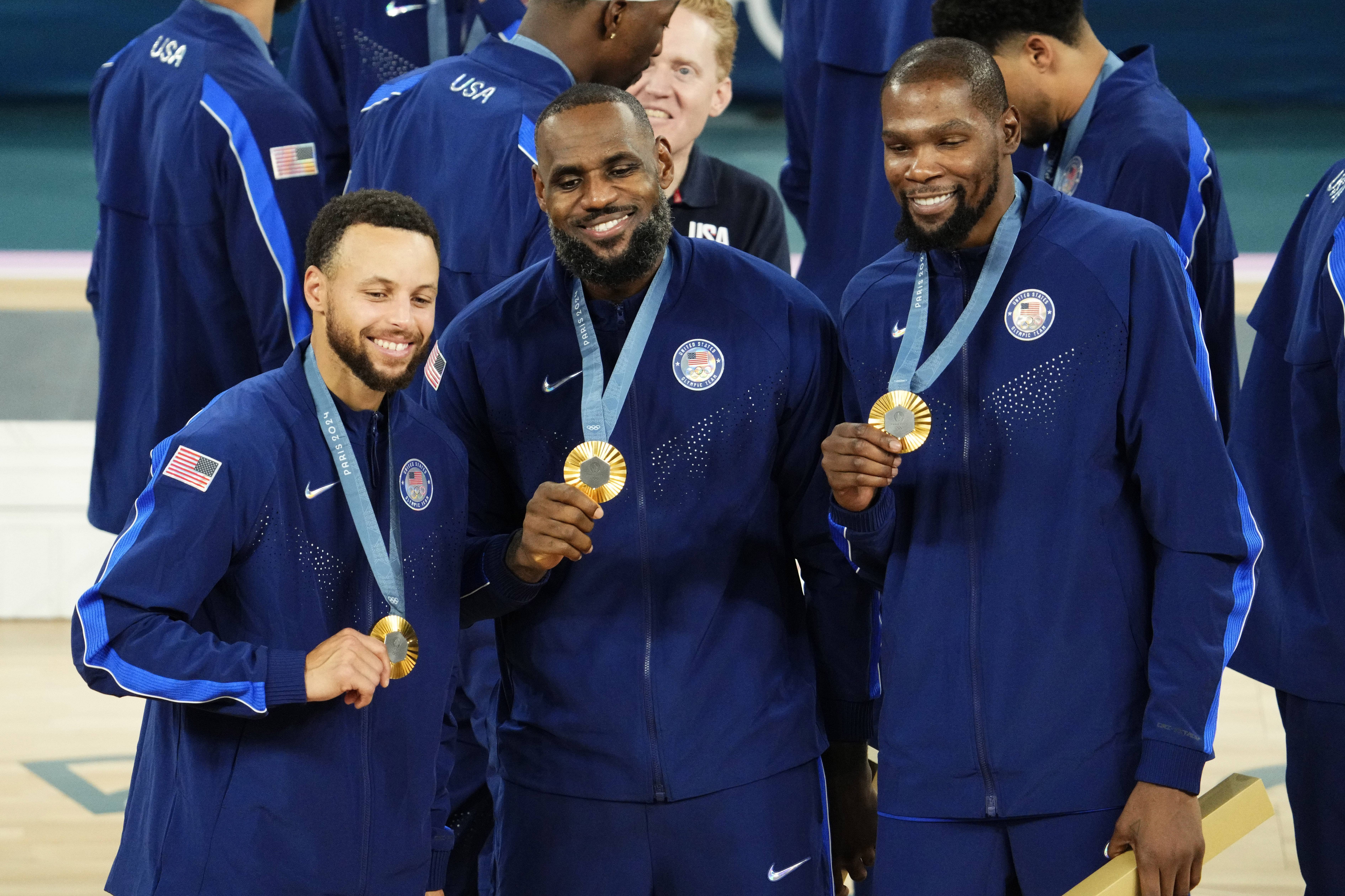 Stephen Curry, LeBron James and Kevin Durant - Source: Imagn