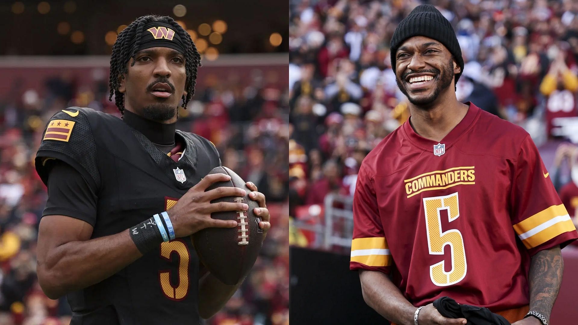 Robert Griffin III reacts to Jayden Daniels