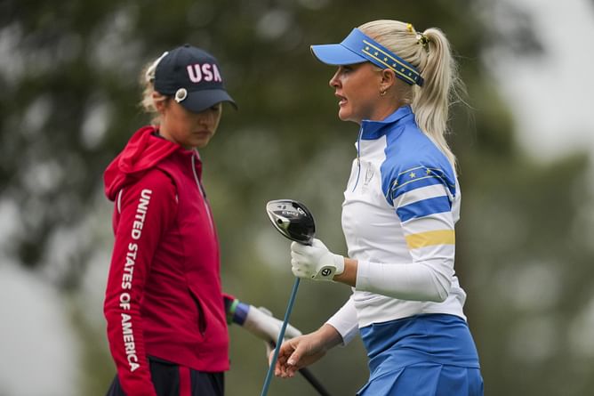When Nelly Korda and Charley Hull dressed up as Christmas elves