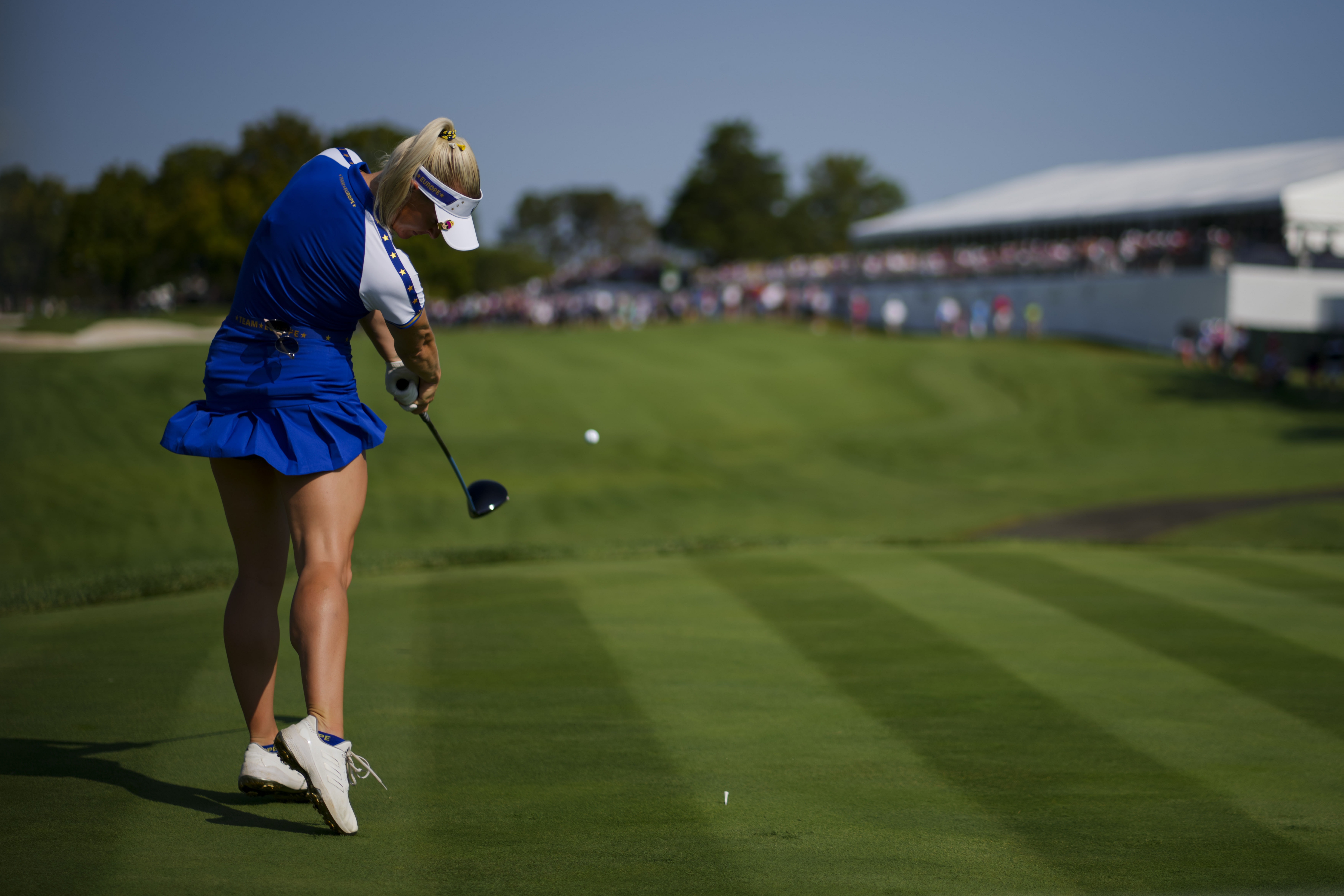 Charley Hull at the Solheim Cup-Europe at USA - Source: Imagn