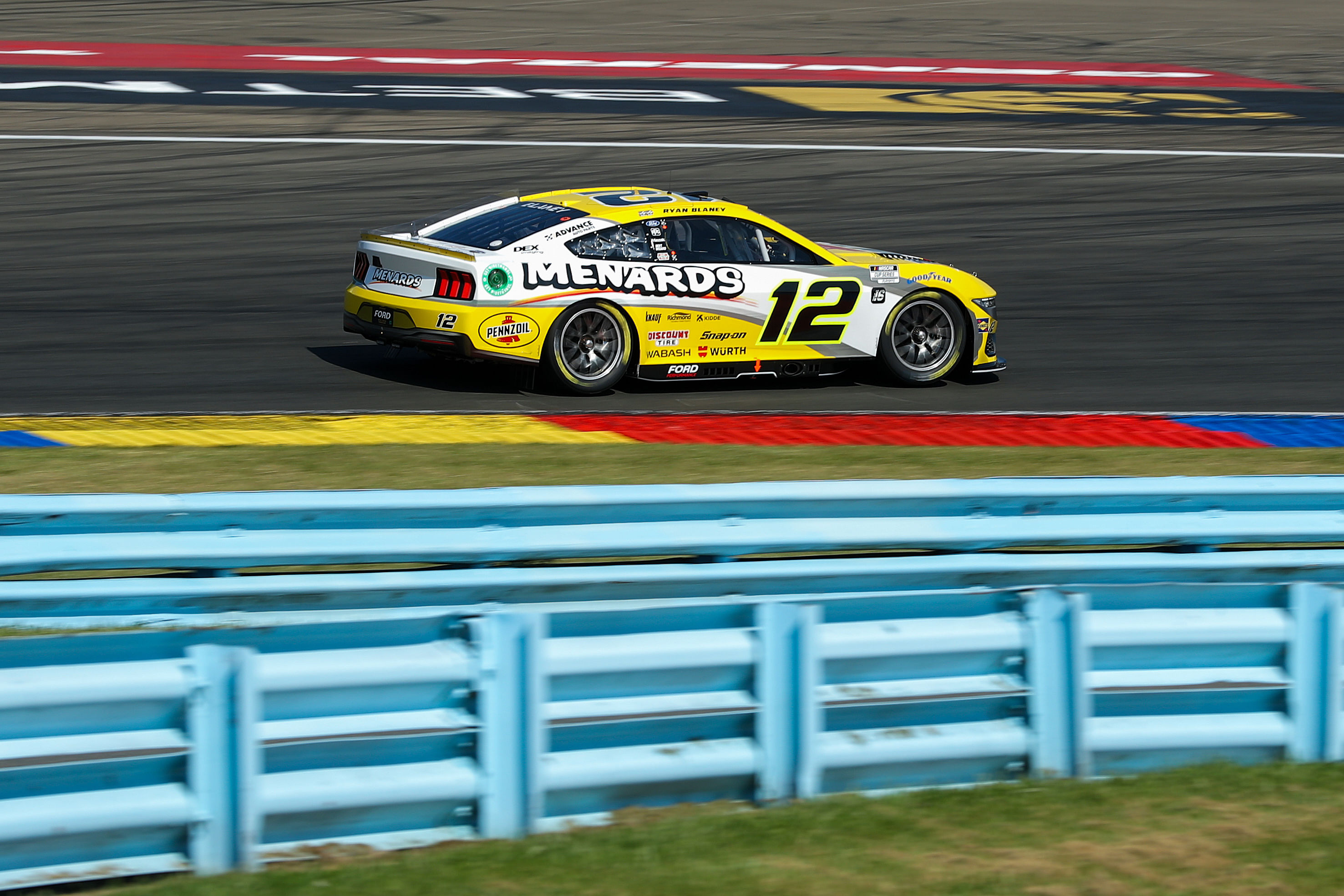 Ryan Blaney (12) during practice and qualifying for the Go Bowling at The Glen at Watkins Glen International. - Source: Imagn