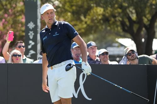 Ian Poulter at the LIV Golf Dallas Team Championship - Source: Imagn