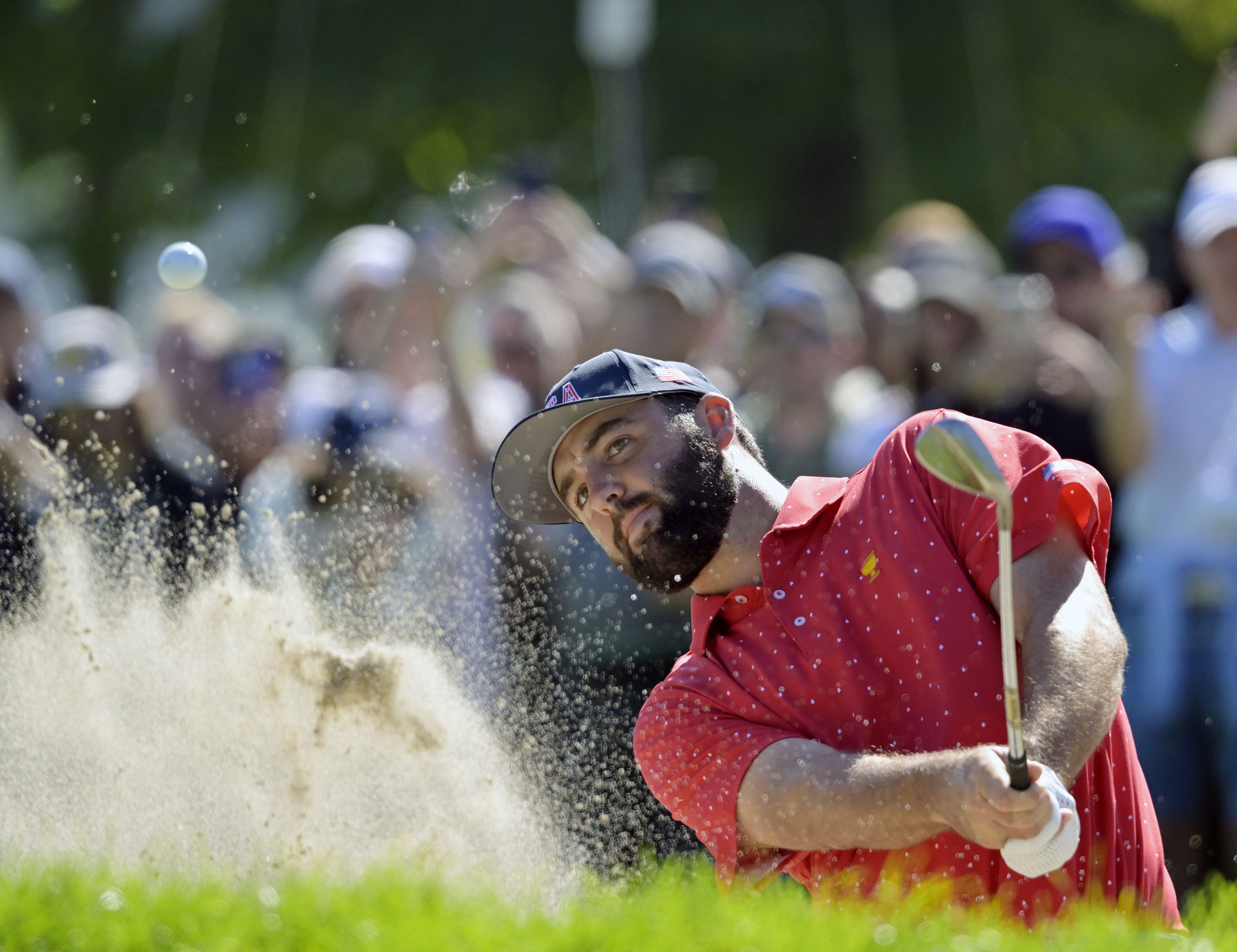 Scottie Scheffler during the final round of The Presidents Cup golf tournament.- Source: Imagn