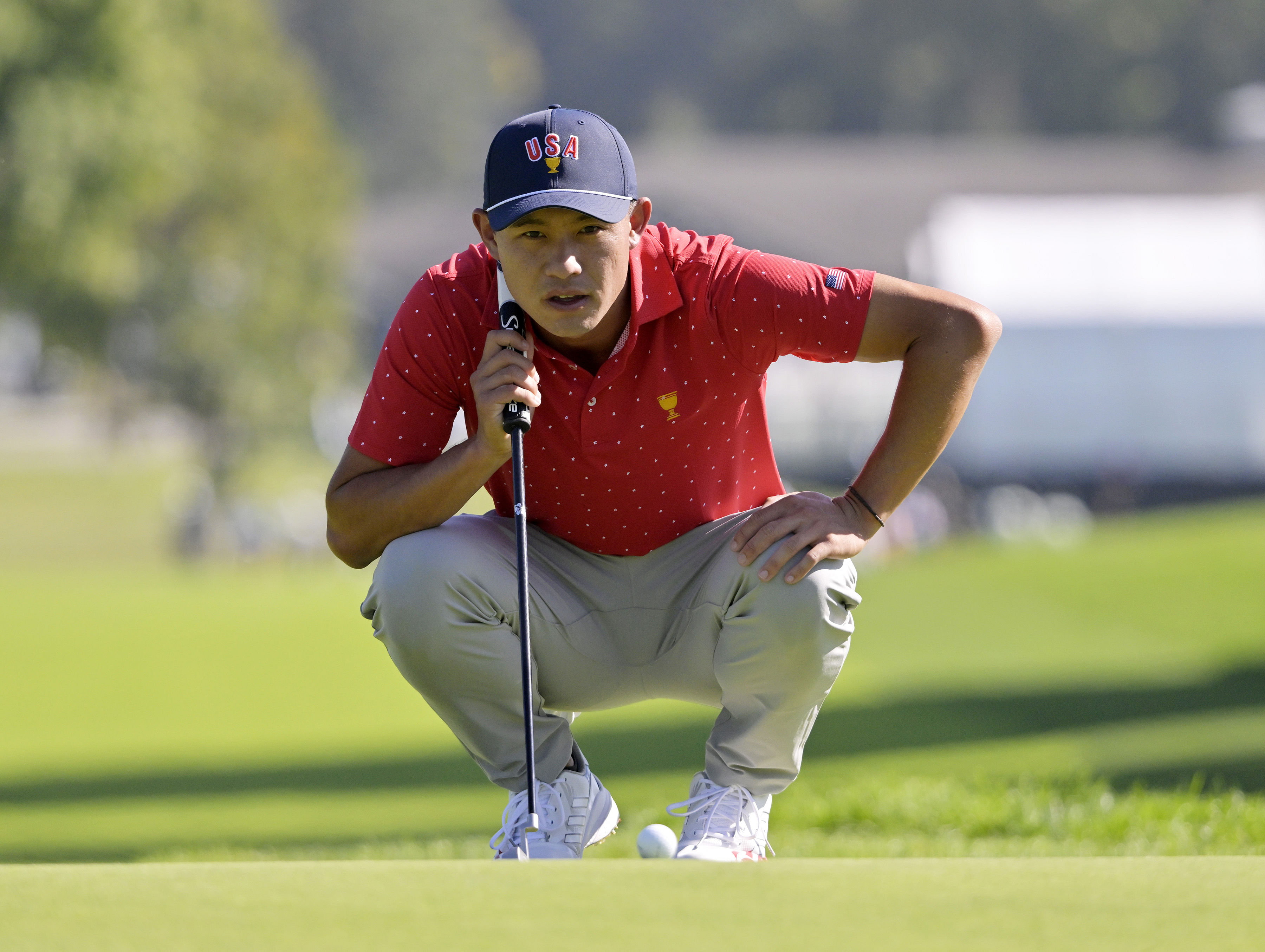 Collin Morikawa at the Presidents Cup (Image Source: Imagn)