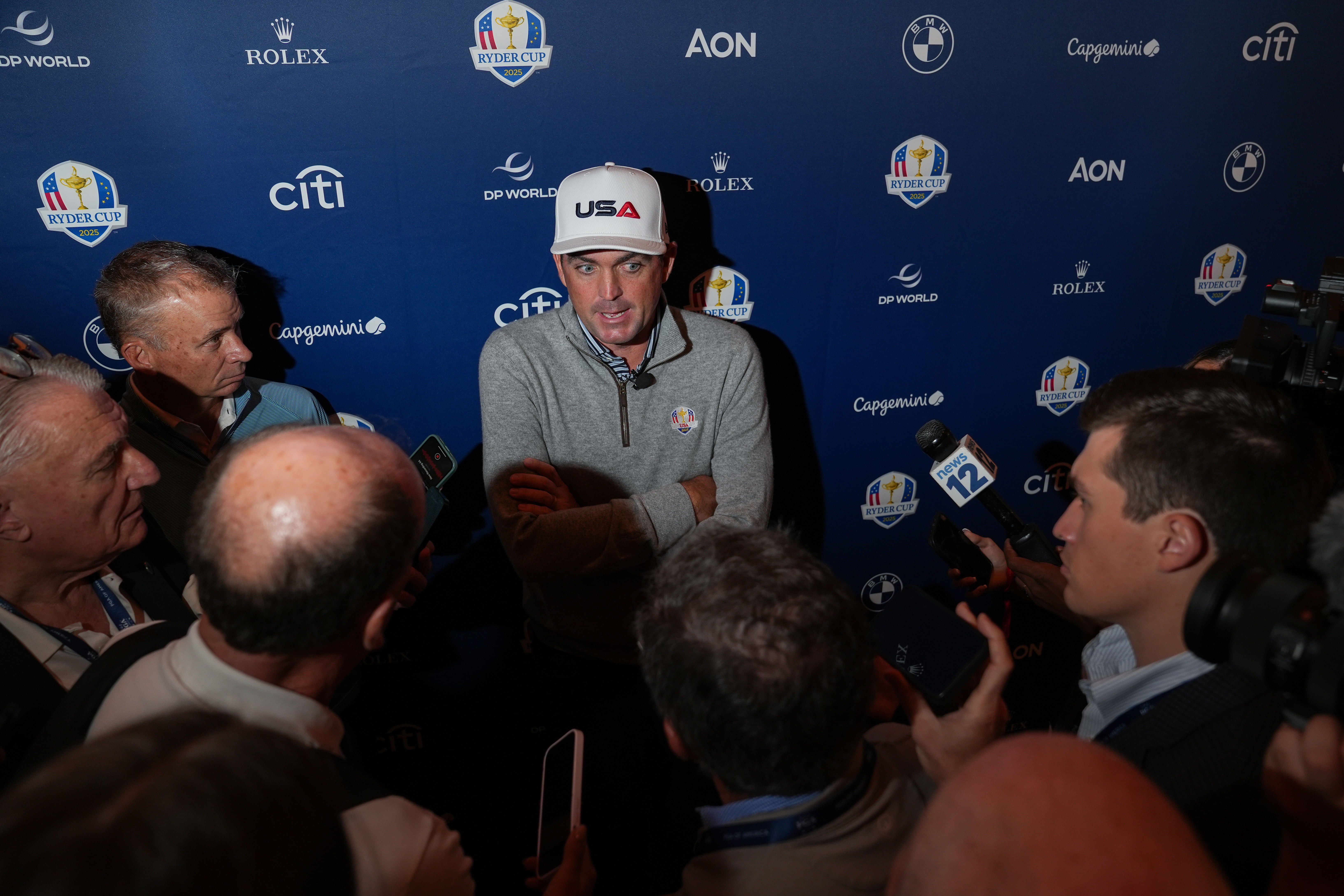 US team captain Keegan Bradley after a press conference at Times Center - Source: Imagn