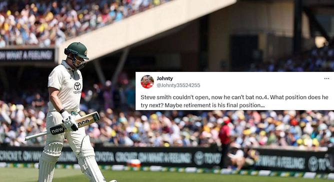 "Maybe retirement is his final position" - Fans roast Steve Smith for another failure in BGT 2024-25 Test series