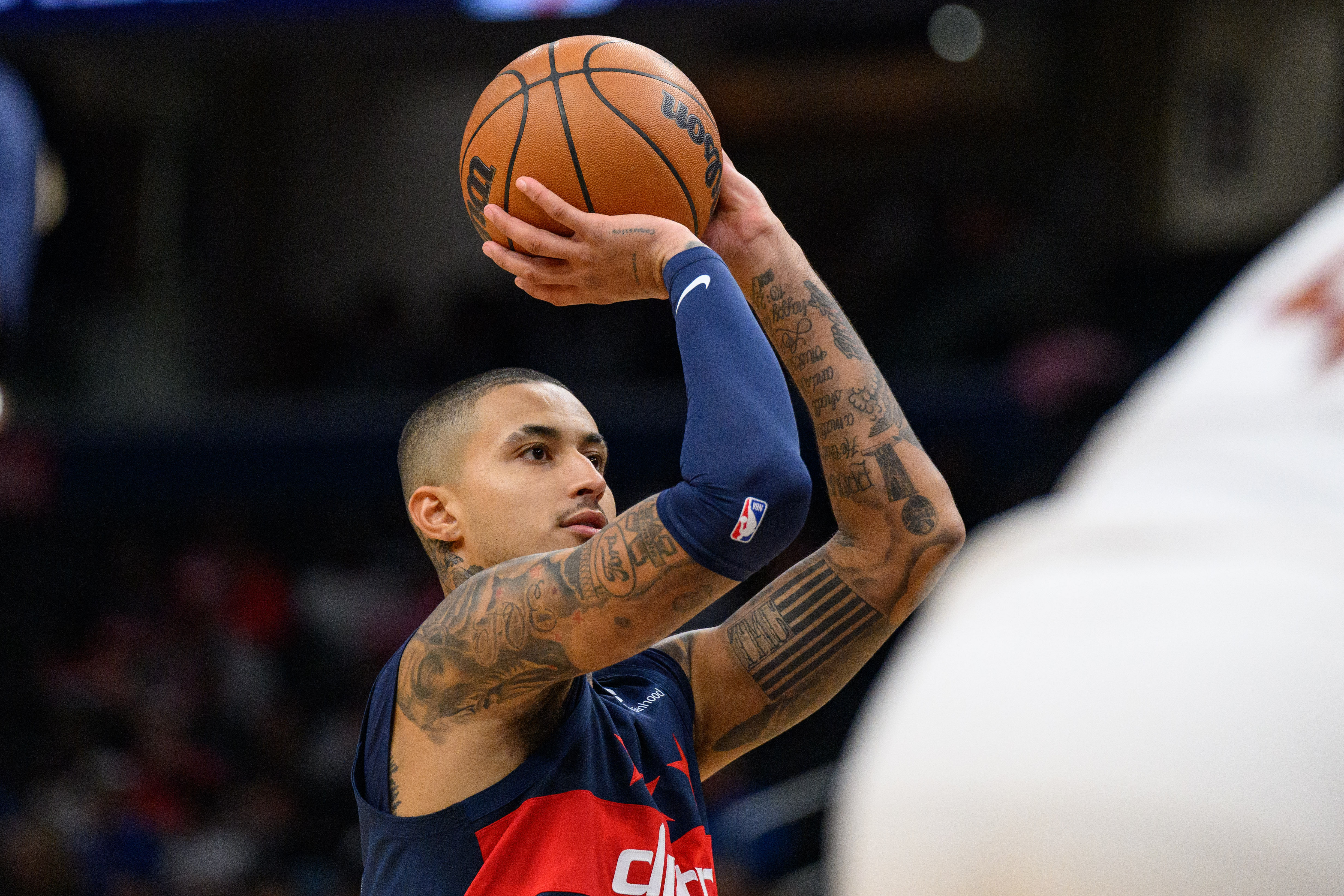 Washington Wizards forward Kyle Kuzma (Image Credit: Reggie Hildred-Imagn Images)