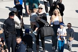 Freddie Freeman & wife Chelsea surprise sons Brandon and Maximus with their very first trip to Disneyland