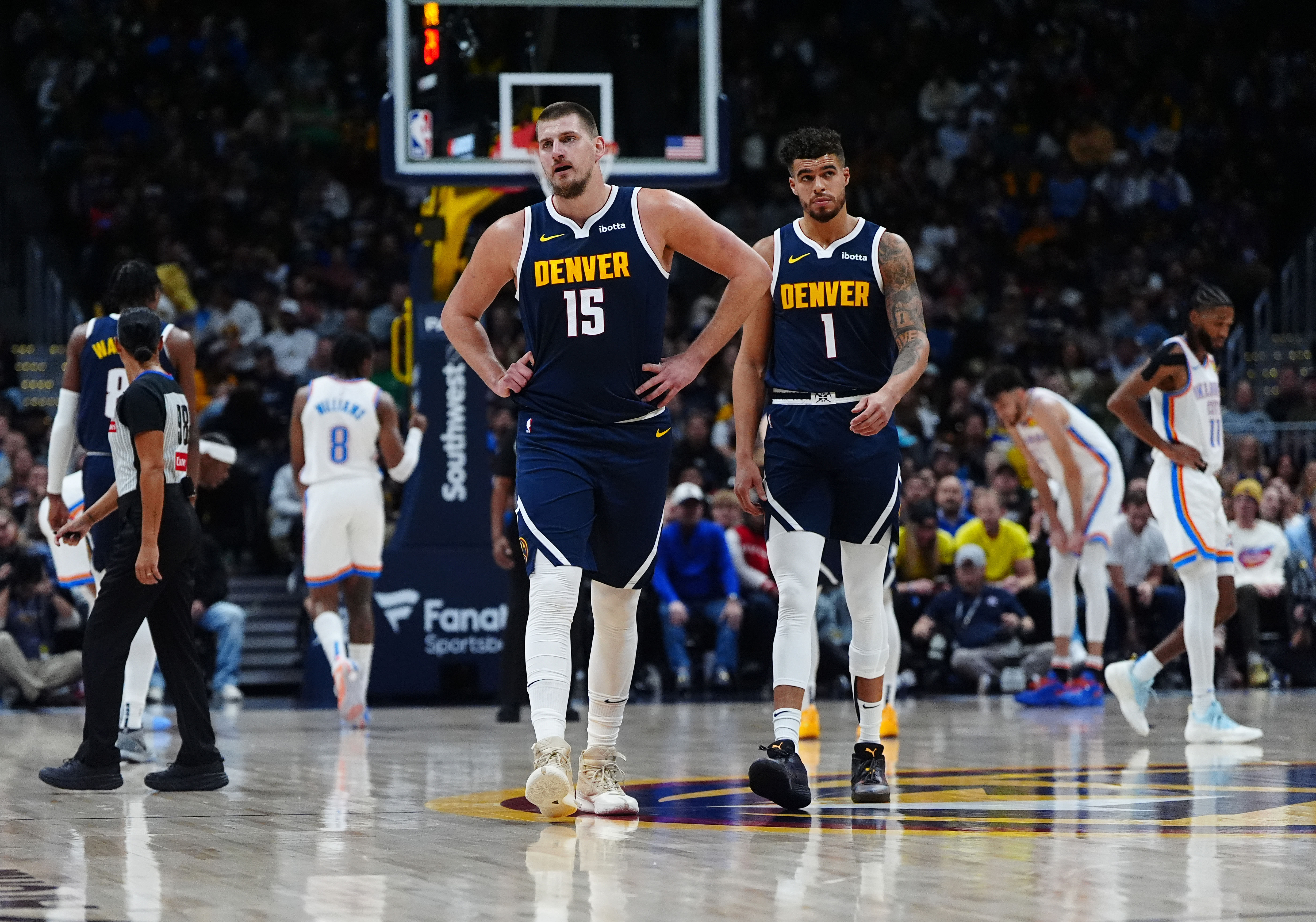 Nikola Jokic and Jamal Murray - Source: Imagn