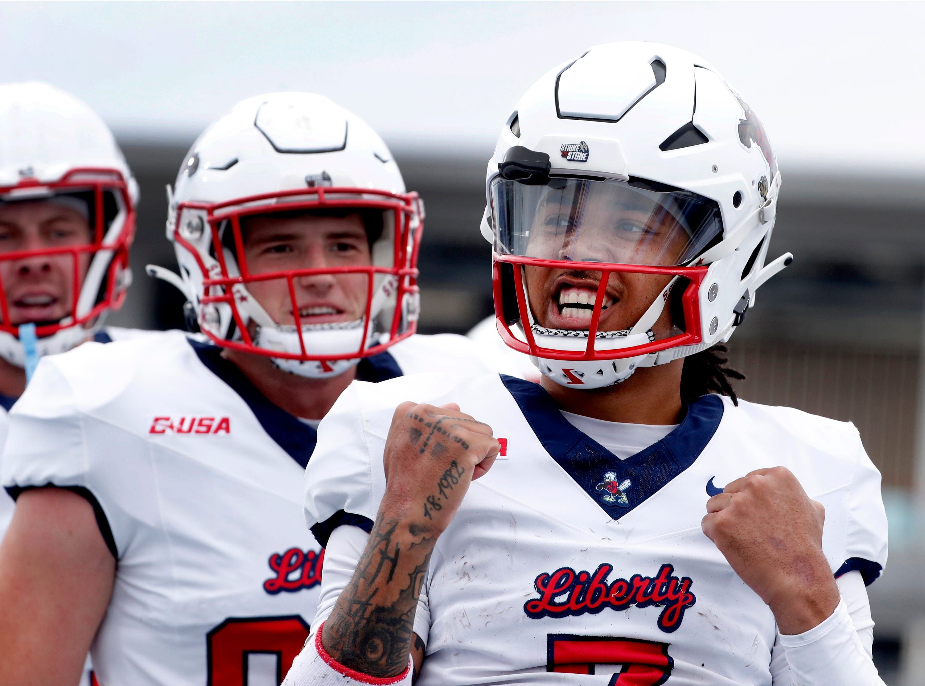 Liberty QB Kaidon Salter could be heading for greener pastures via the transfer portal. (Photo Credit: IMAGN)