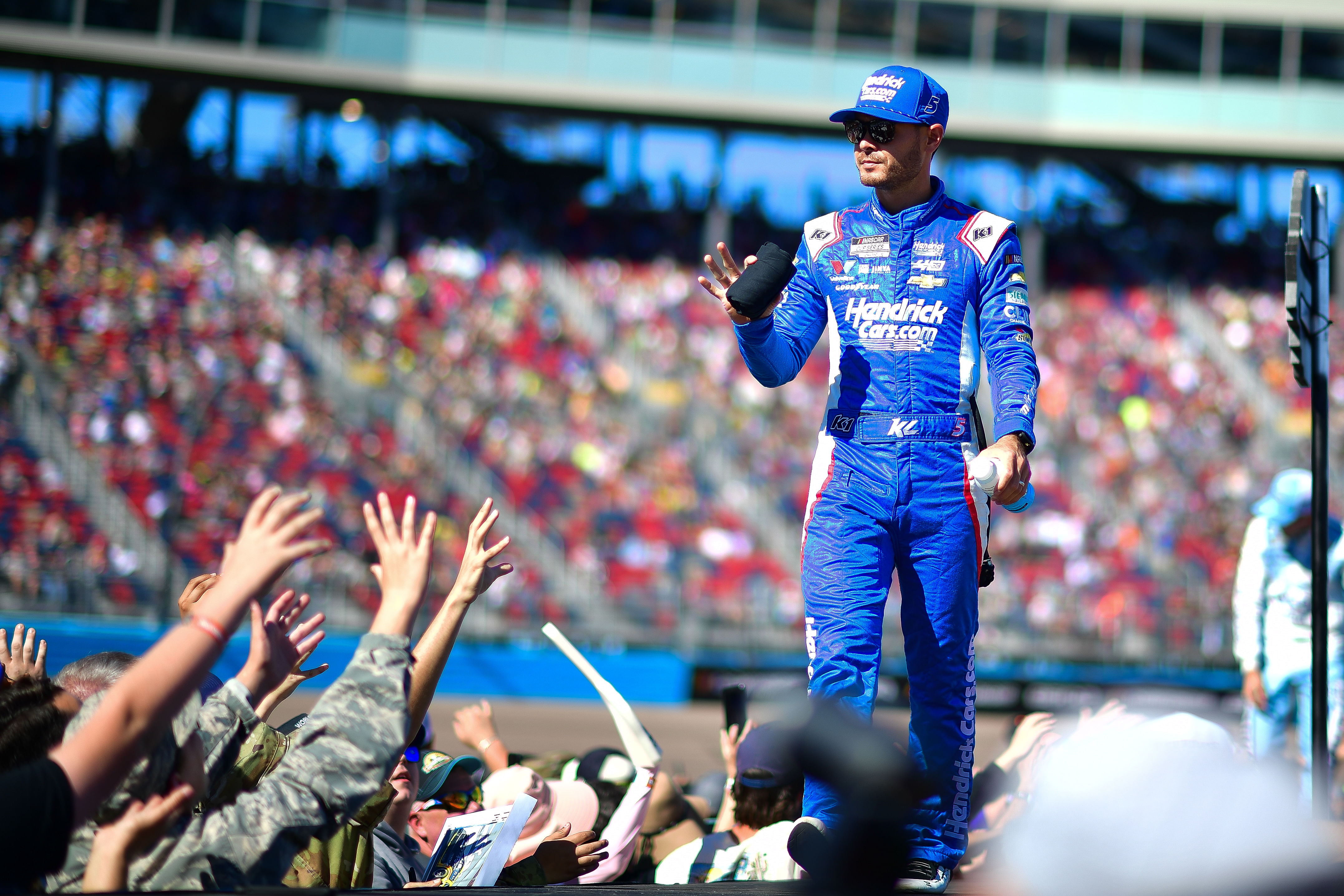 Kyle Larson before the Cup Series championship race at Phoenix Raceway. - Source: Imagn