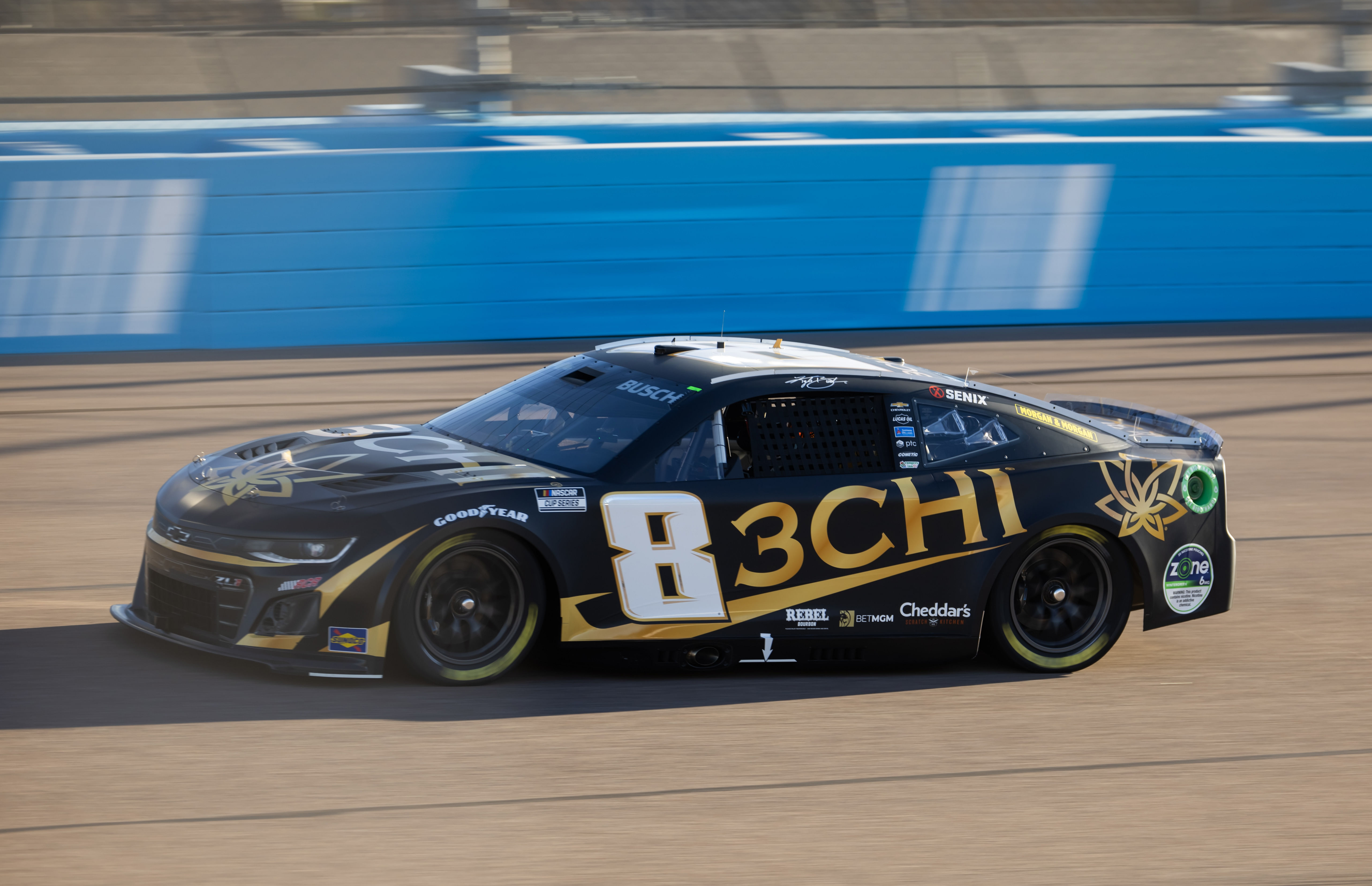 Kyle Busch (8) during practice for the NASCAR Championship race at Phoenix Raceway. Mandatory Credit: Mark J. Rebilas-Imagn Images