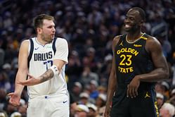 Watch: Luka Doncic's reaction after Draymond Green checks him quick following NSFW exchange