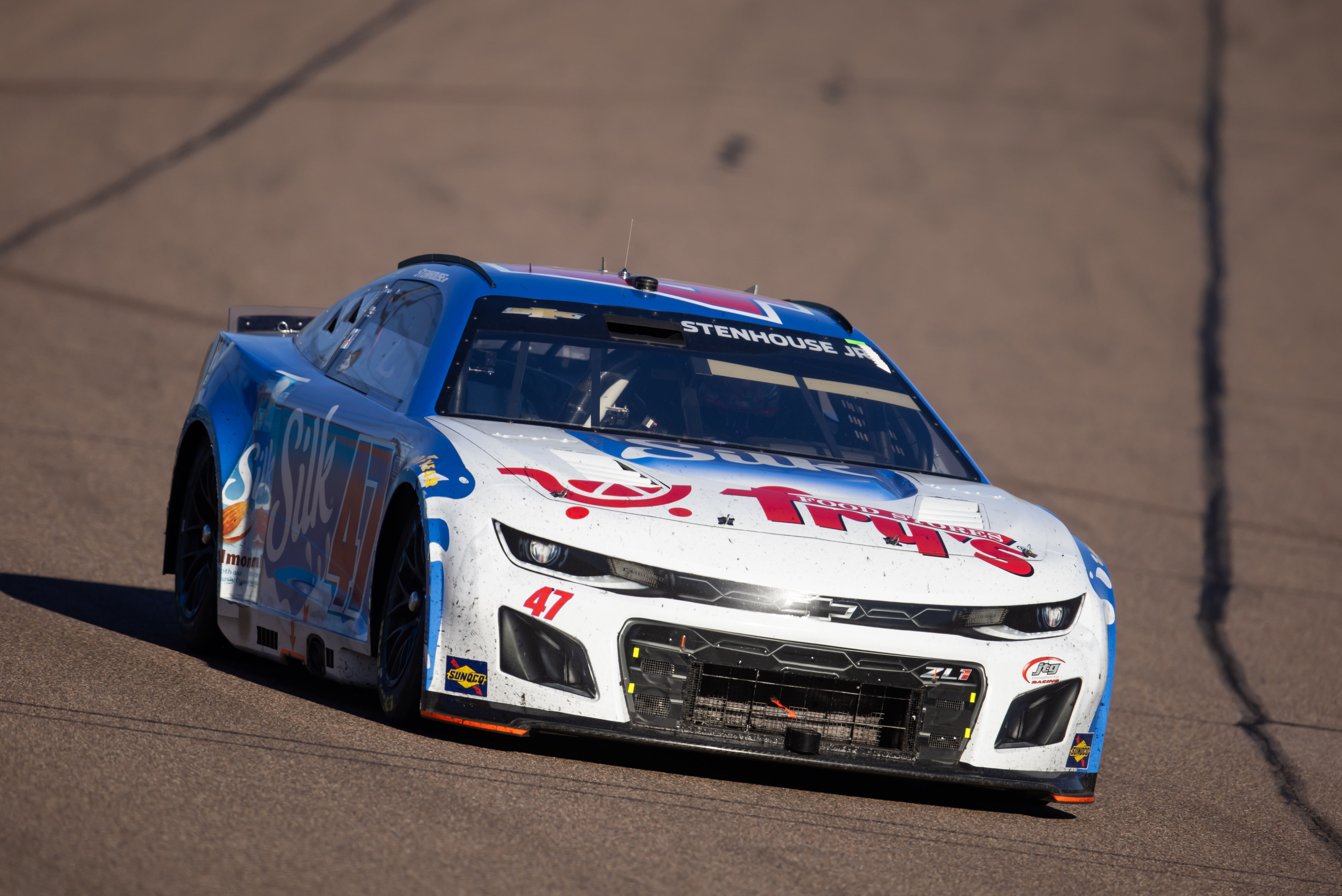 Ricky Stenhouse Jr. (47) during the NASCAR Cup Series Championship race at Phoenix Raceway. Mandatory Credit: Mark J. Rebilas-Imagn Images