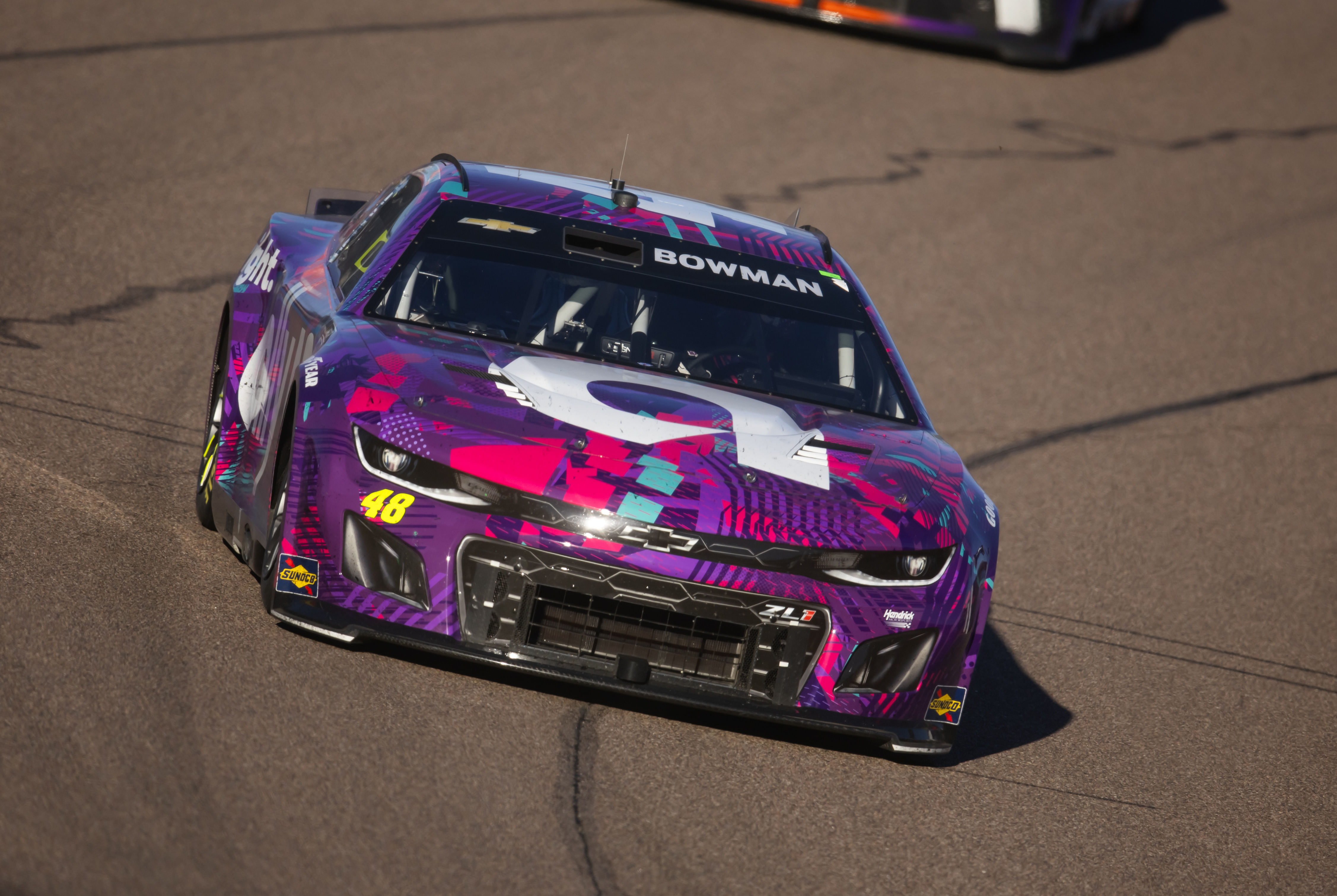 Alex Bowman (48) during the NASCAR Cup Series Championship race at Phoenix Raceway. Mandatory Credit: Mark J. Rebilas-Imagn Images