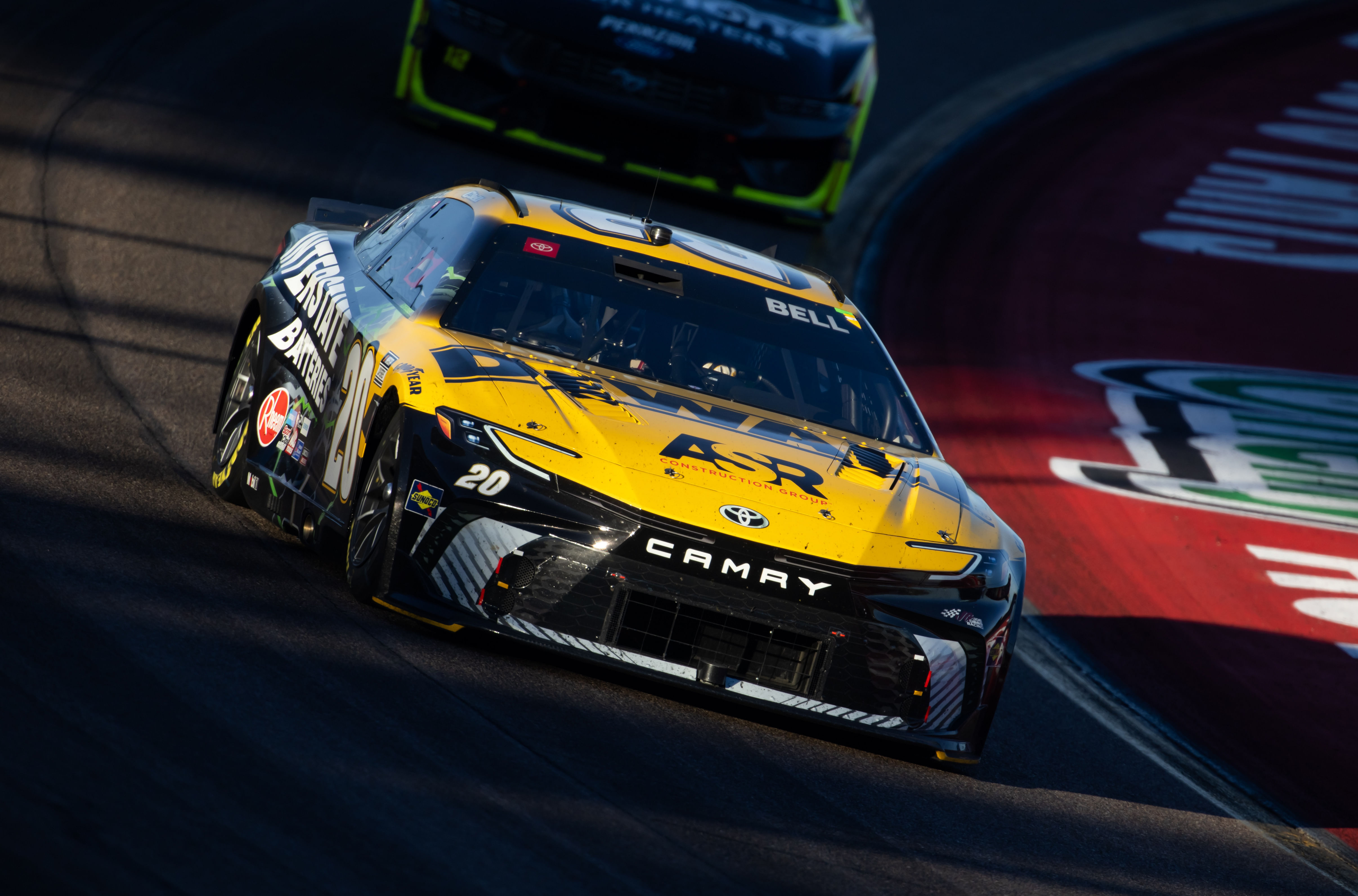 NASCAR Cup Series driver Christopher Bell (20) during the NASCAR Cup Series Championship race at Phoenix Raceway. Mandatory Credit: Mark J. Rebilas-Imagn Images