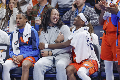 Shai Gilgeous-Alexander explains Thunder tradition after games. (Photo: IMAGN)