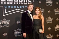 Denny Hamlin recently attended this year's Awards Banquet with his Jordan Fish - Source: Imagn