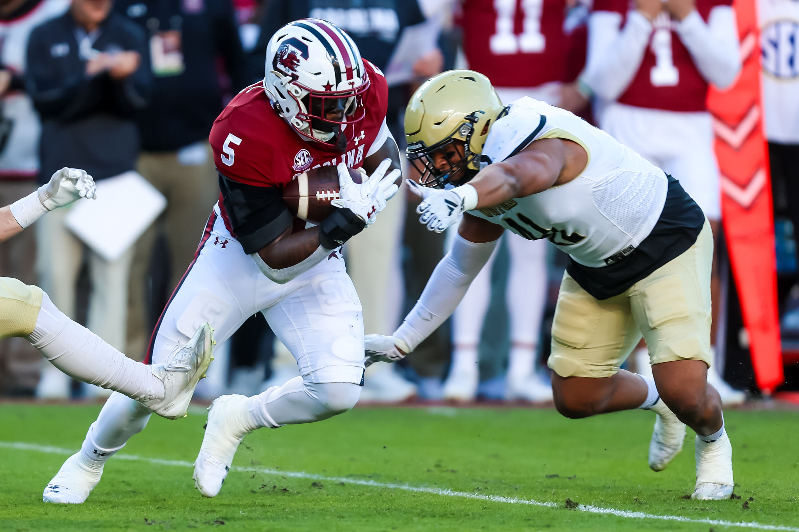 South Carolina and running back Raheim Sanders will probably miss the College Football Playoff, but should still land an excellent bowl spot. (Image Source: IMAGN)