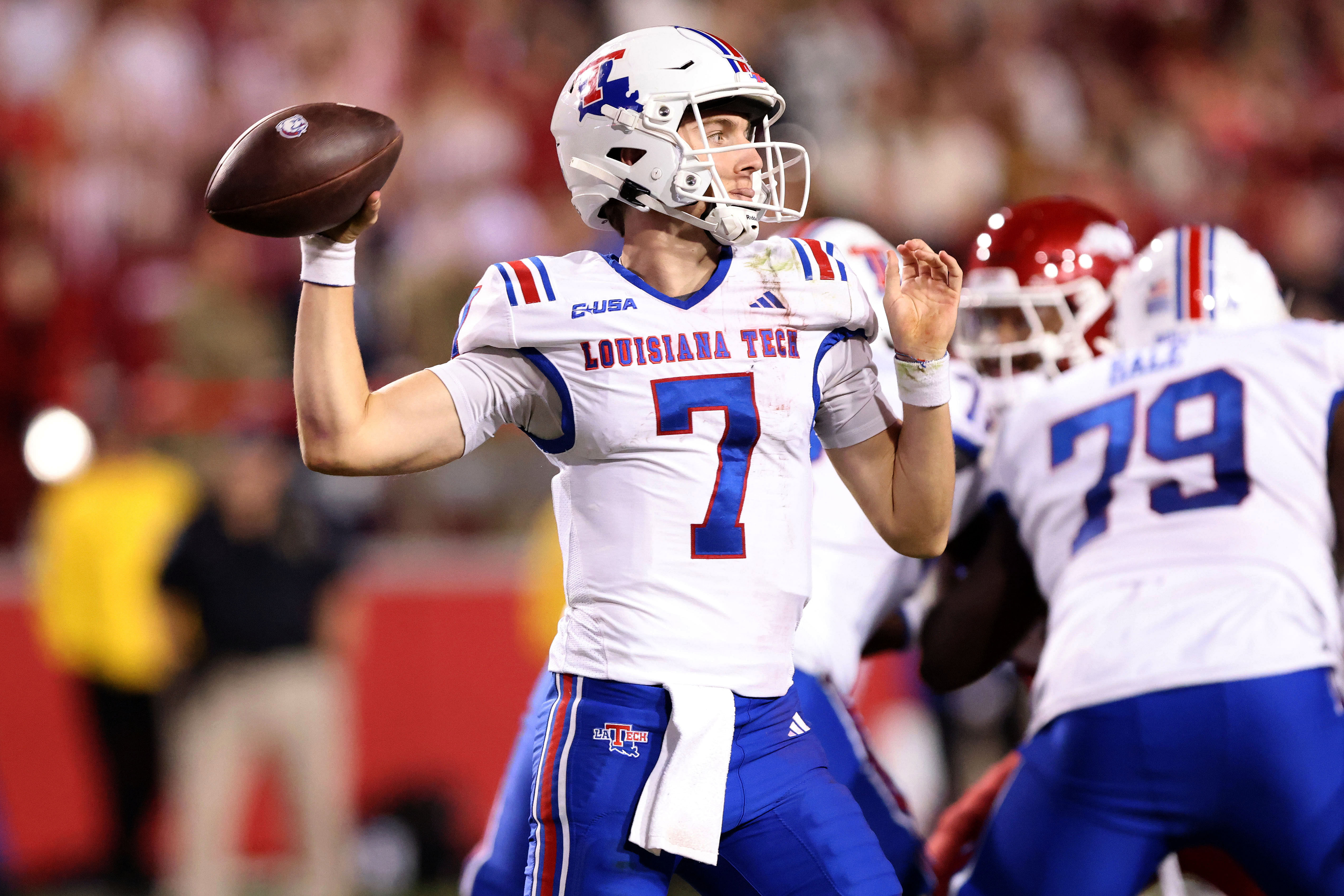 NCAA Football: Louisiana Tech at Arkansas - Source: Imagn