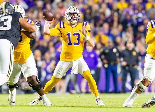 Garrett Nussmeier will stay for one more season at LSU. - Source: Imagn